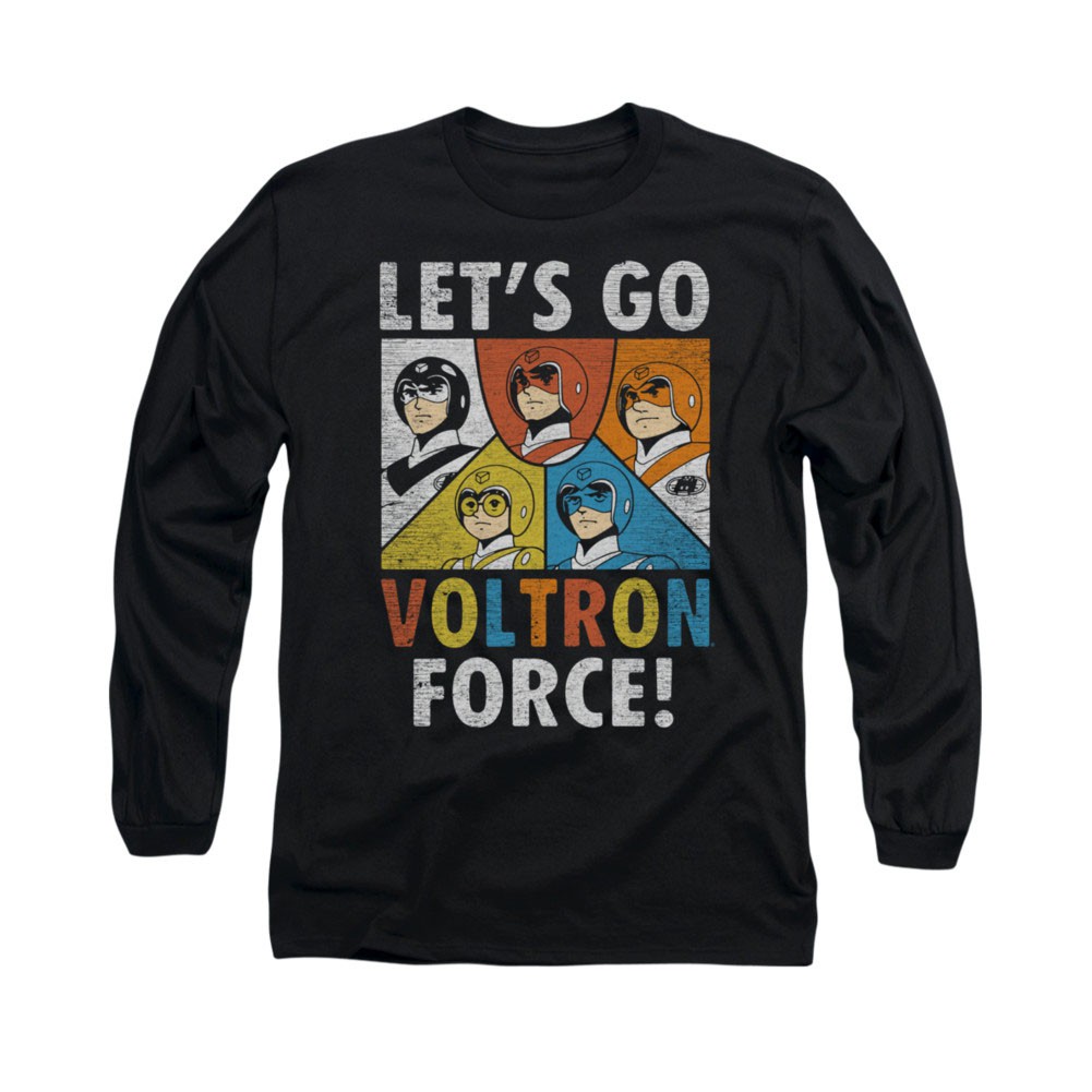 Voltron Force Black Long Sleeve T-Shirt