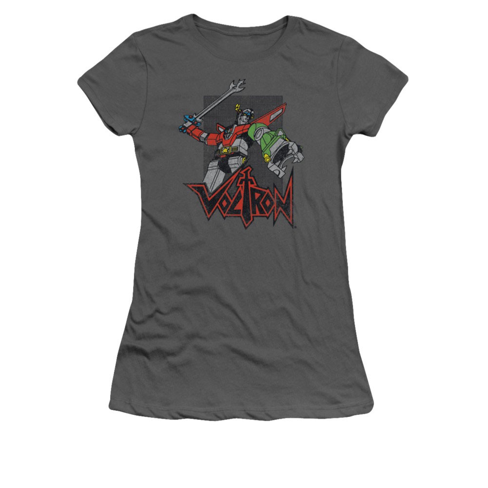 Voltron Roar Gray Juniors T-Shirt