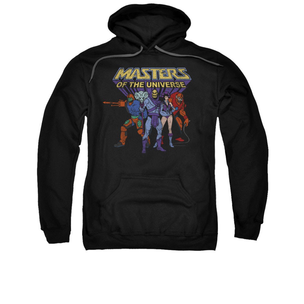 He-Man Masters Of The Universe Villains Black Pullover Hoodie