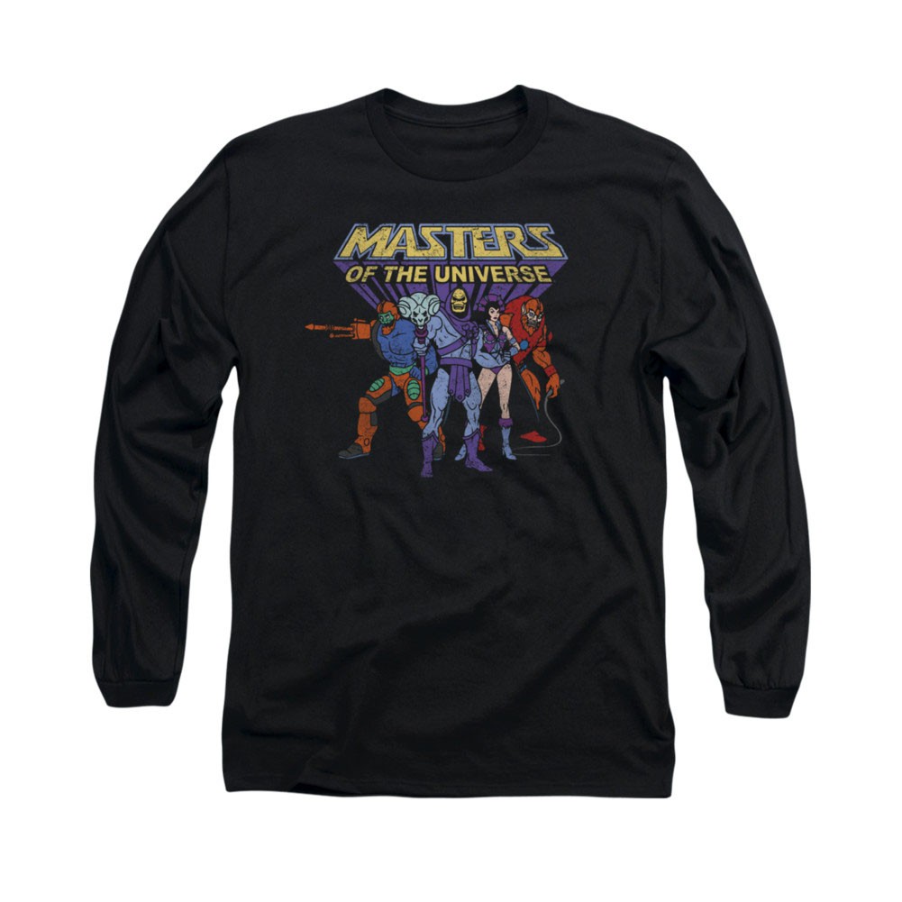 He-Man Masters Of The Universe Villains Black Long Sleeve T-Shirt