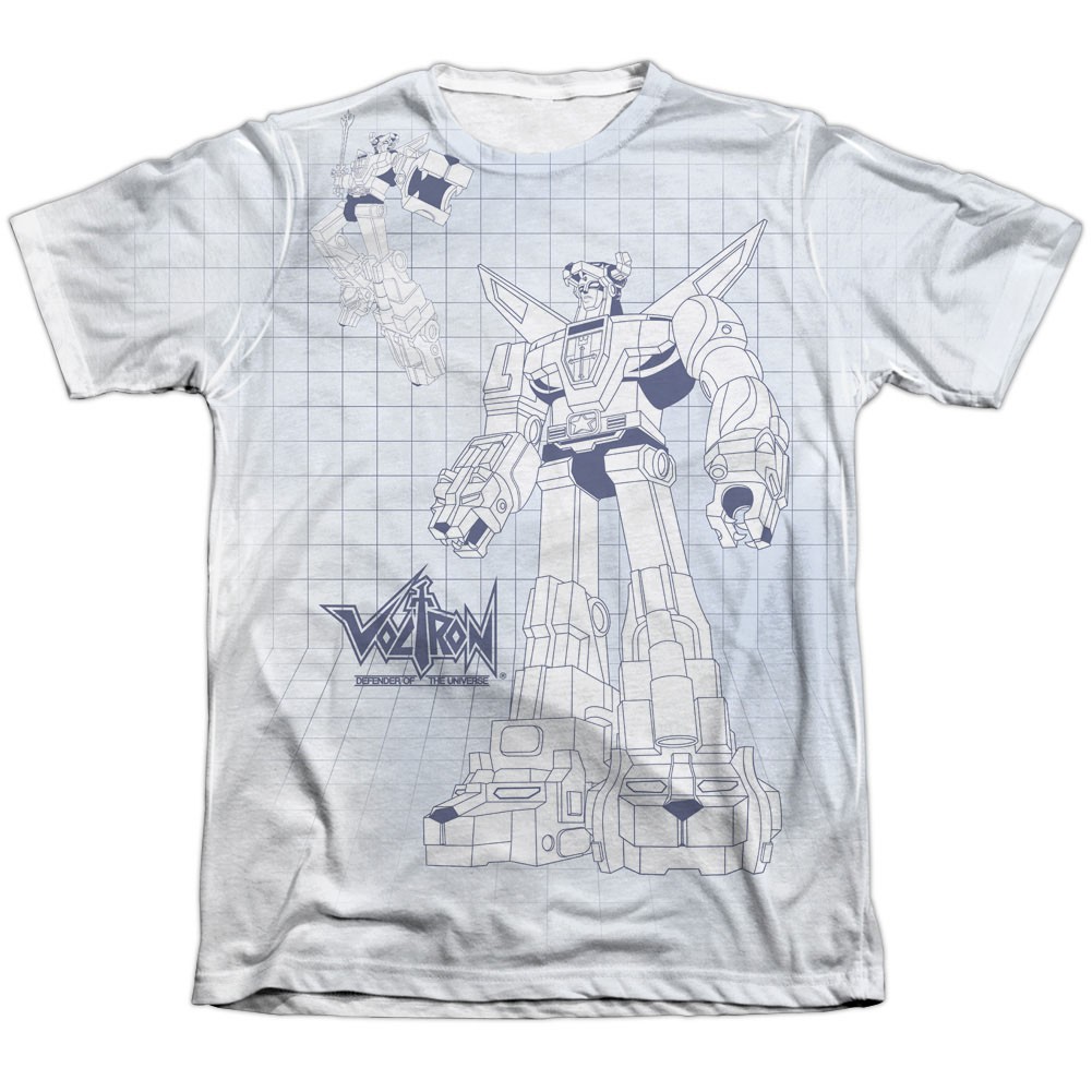 Voltron Blueprint Sublimation T-Shirt