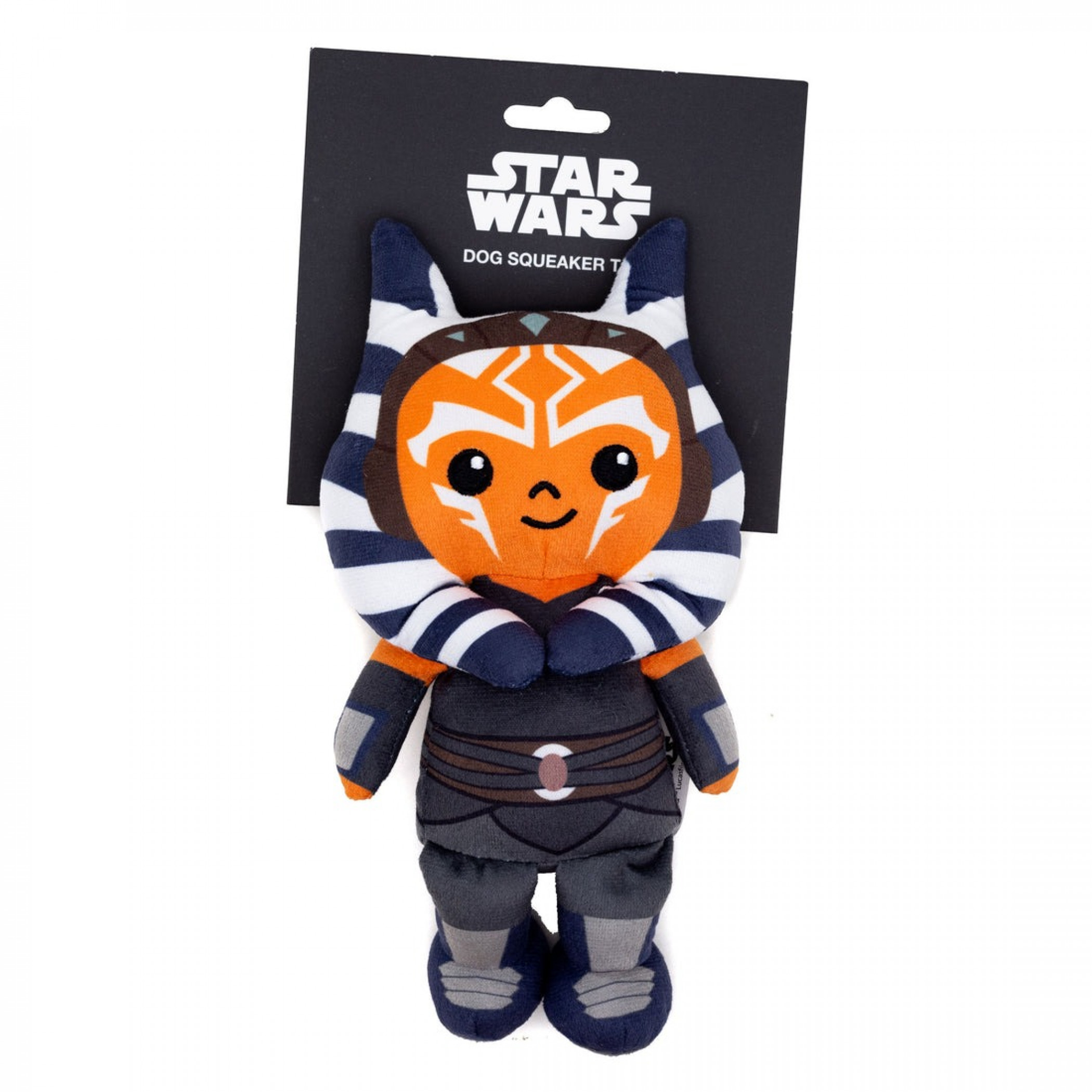 Star Wars Ahsoka Tano The Clone Wars Sitting Squeaker Plush Dog Toy