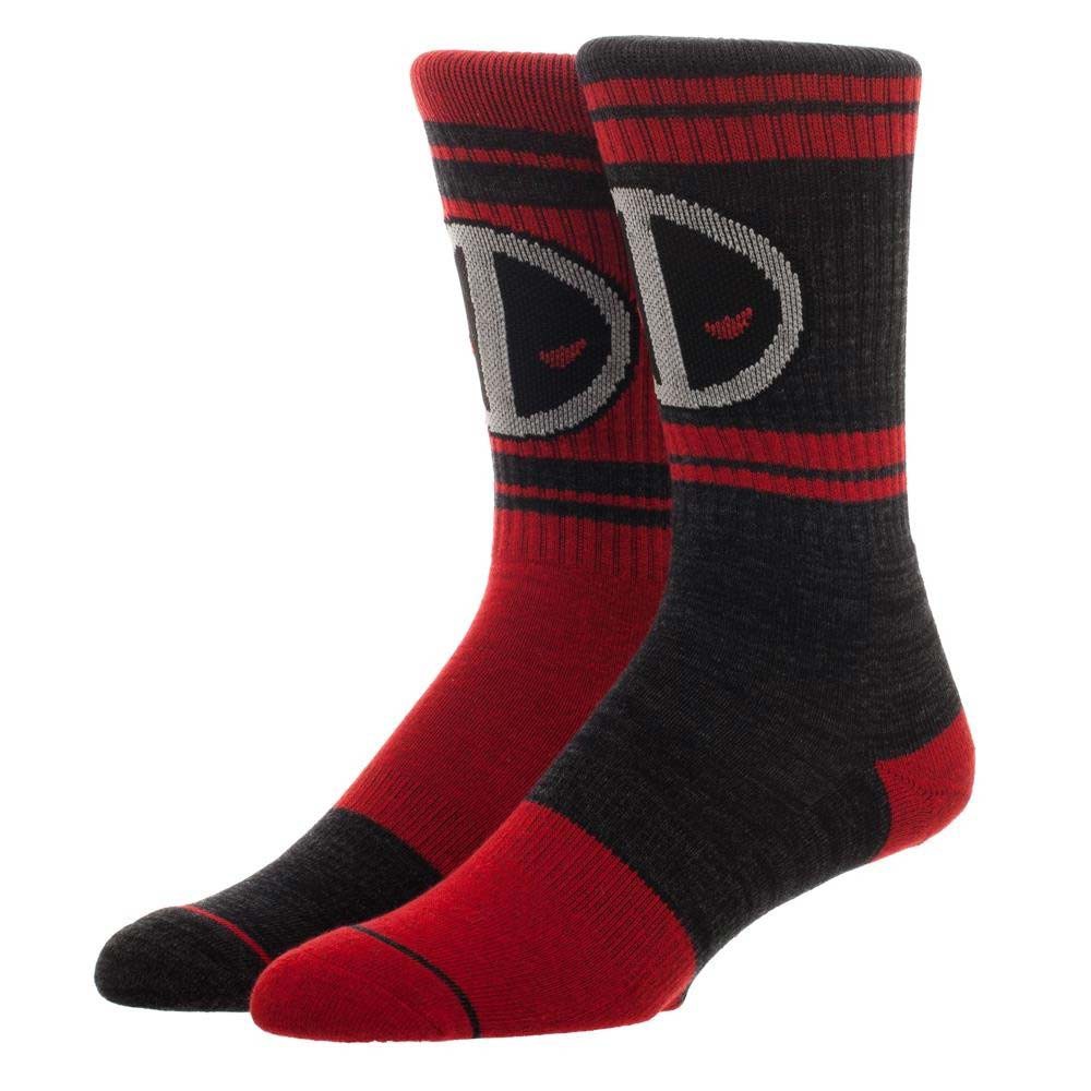 Deadpool Color Flipped Men's Crew Socks