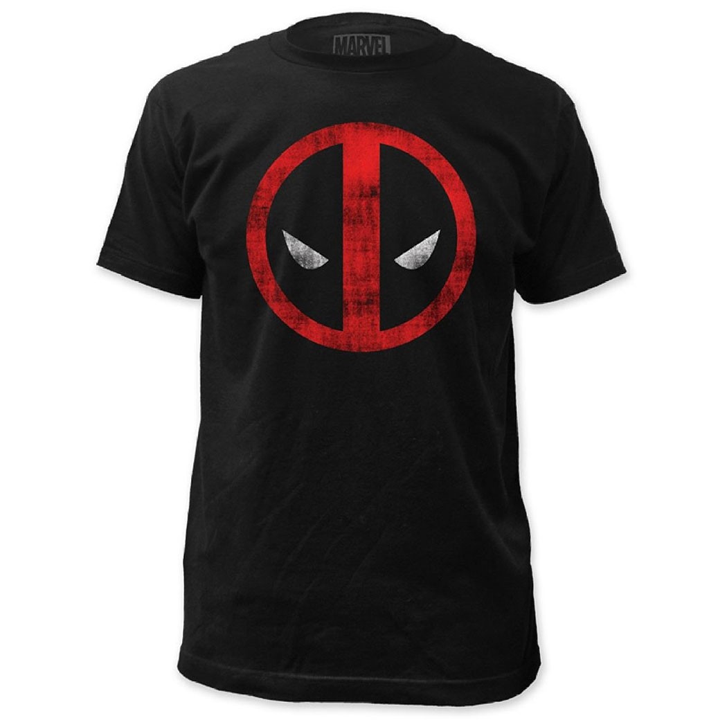 Deadpool Men's Black Logo Tee Shirt