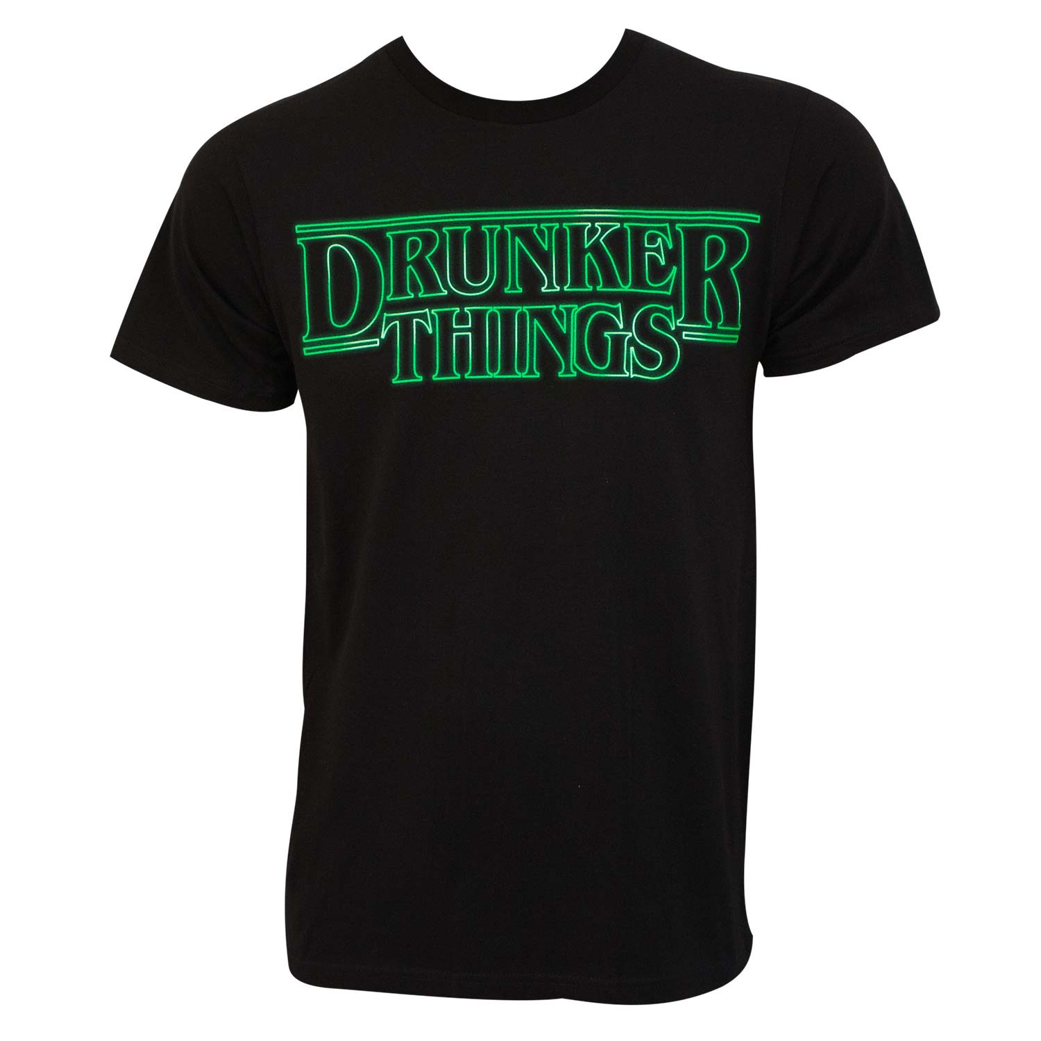 Drunker Things St. Patrick's Day Black Tee Shirt