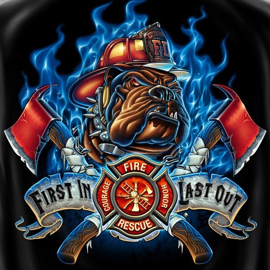 Firefighters First In Last Out T-Shirt