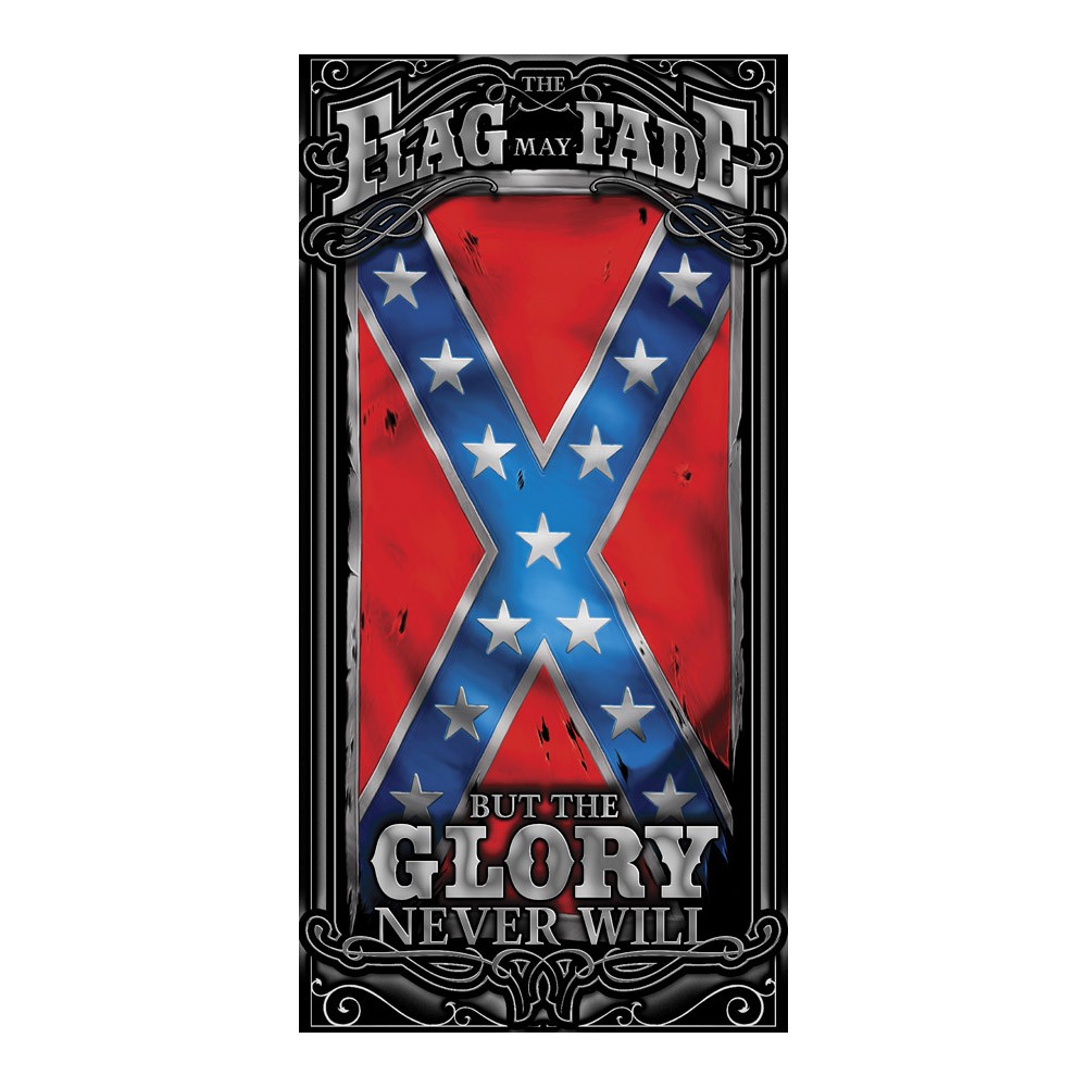 Glory Never Fades Confederate Flag Beach Towel