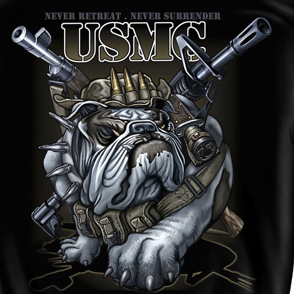 Never Retreat Marines USMC Black Graphic Hoodie Sweatshirt FREE SHIPPING