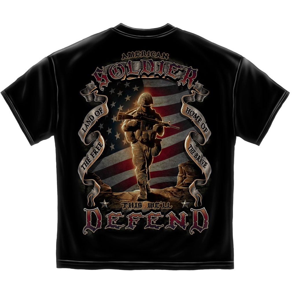American Soldier T-Shirt - Black