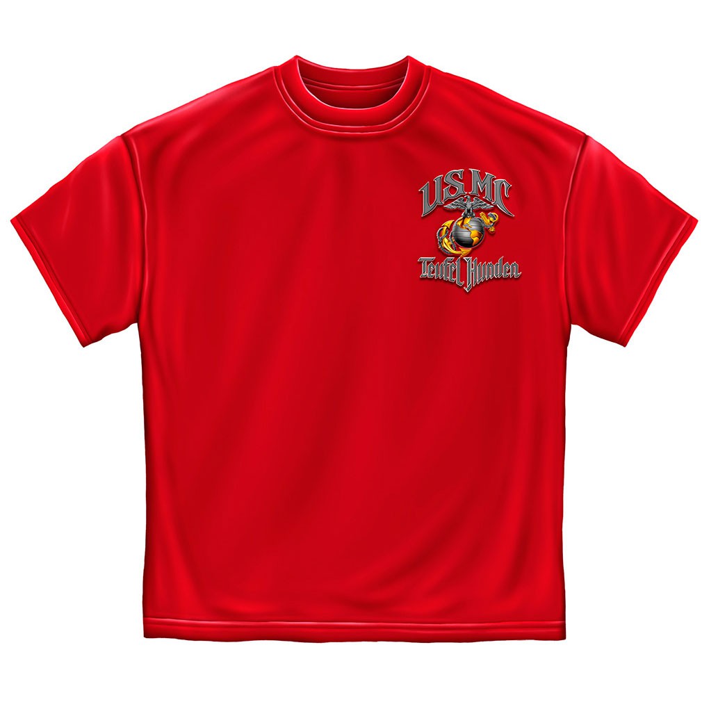 Teufel Hunden Marines T-Shirt - Red