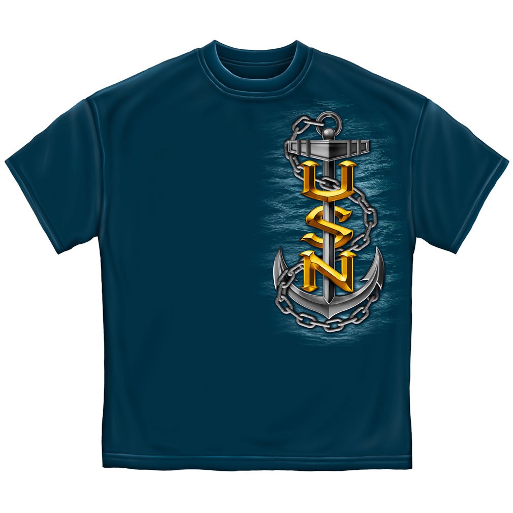 The Sea is Ours US Navy T-Shirt - Blue