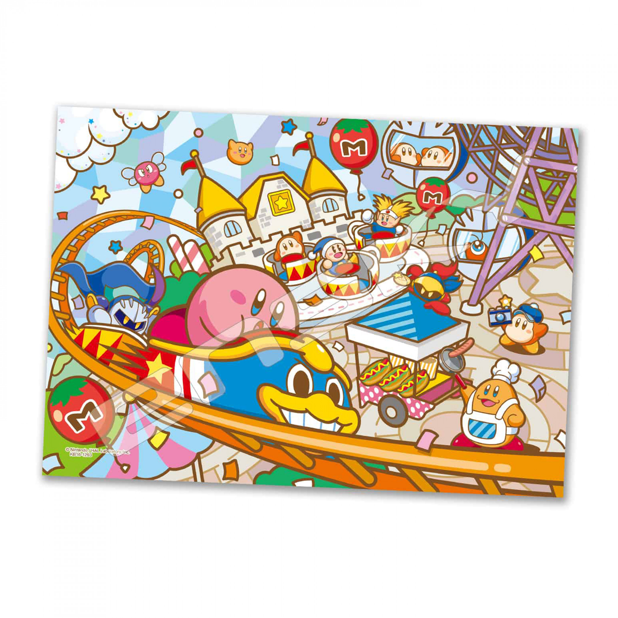 Kirby Pupupu Park Roller Coaster Party Art Crystal 208 Piece Puzzle
