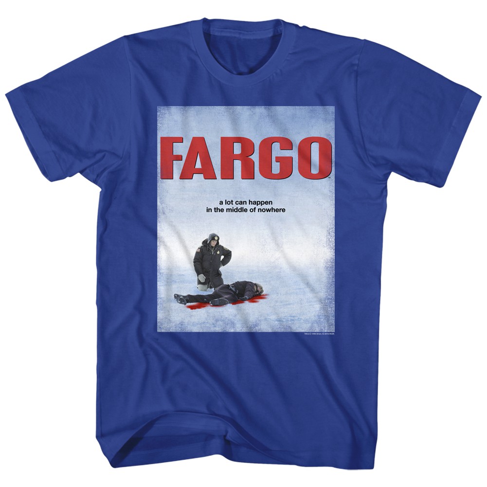 Fargo Movie Poster Blue Tshirt