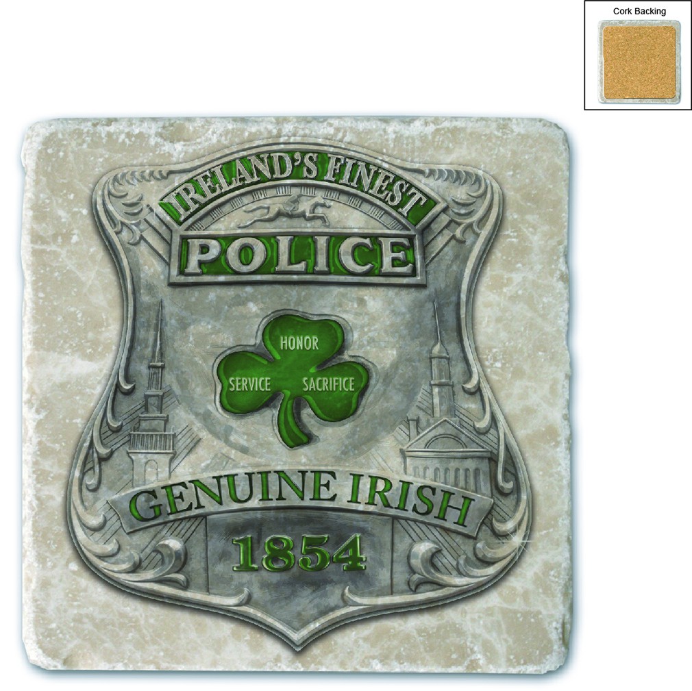 Police Garda Ireland's Finest Stone Coaster