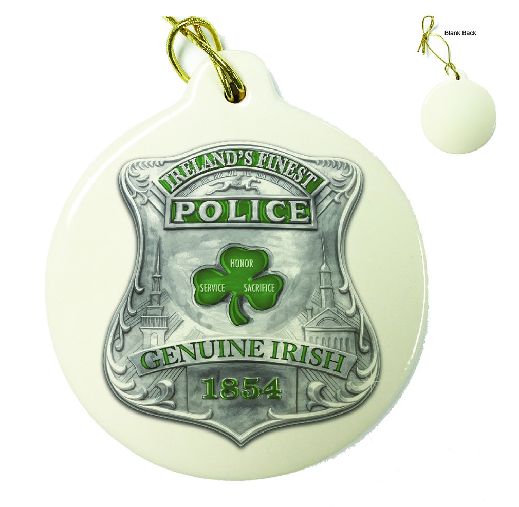Police Garda Ireland's Finest Porcelain Ornament