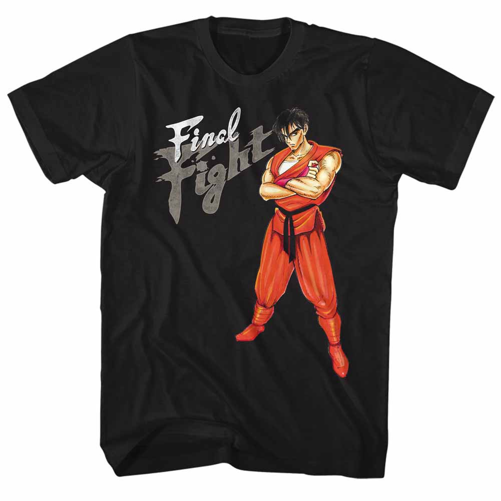 Final Fight Guy Mens Black T-Shirt
