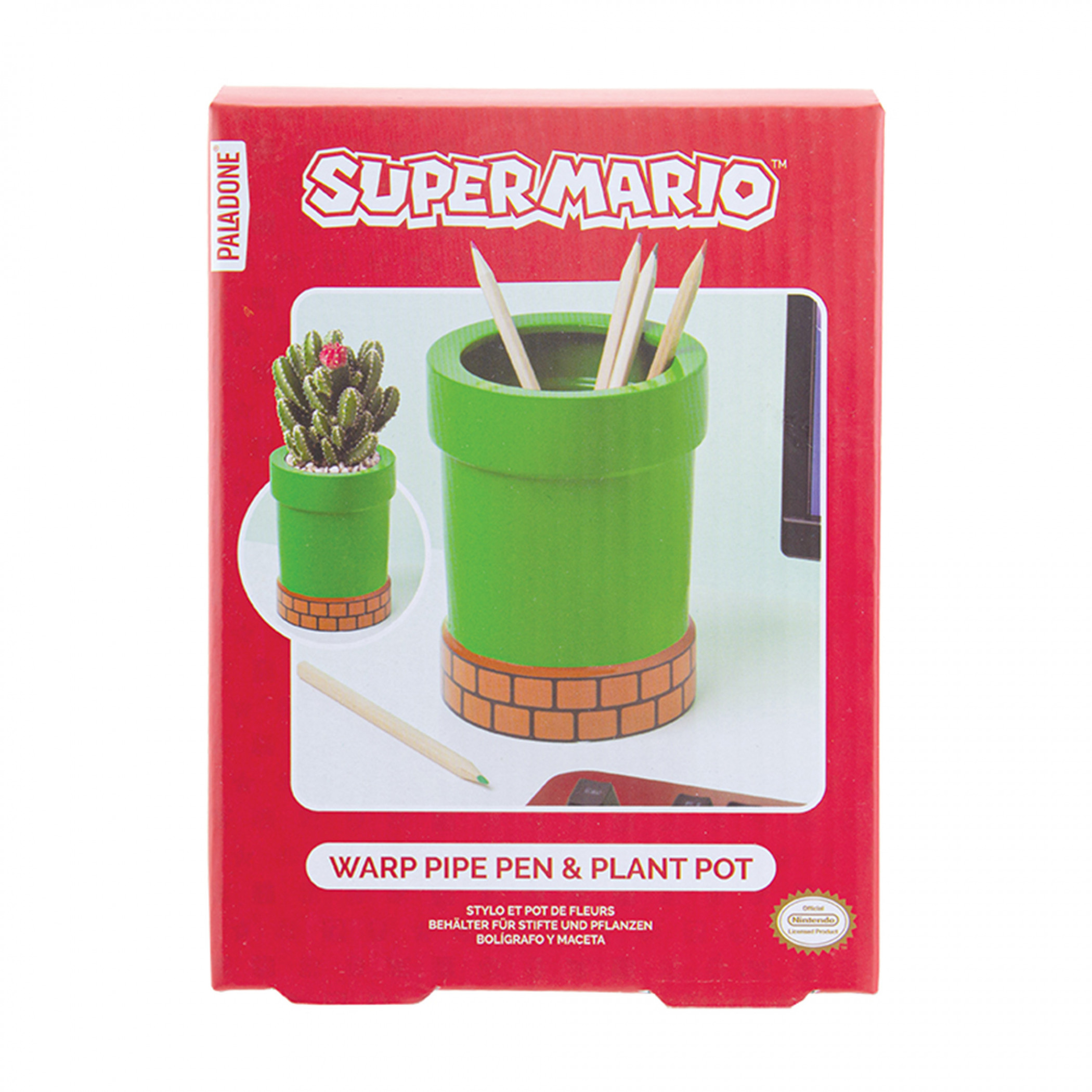 Super Mario Pipe Ceramic Pencil Holder and Plant Pot
