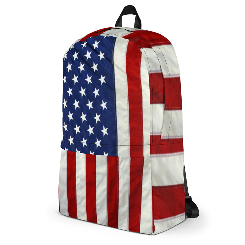 USA American Flag All Over Print Back Pack