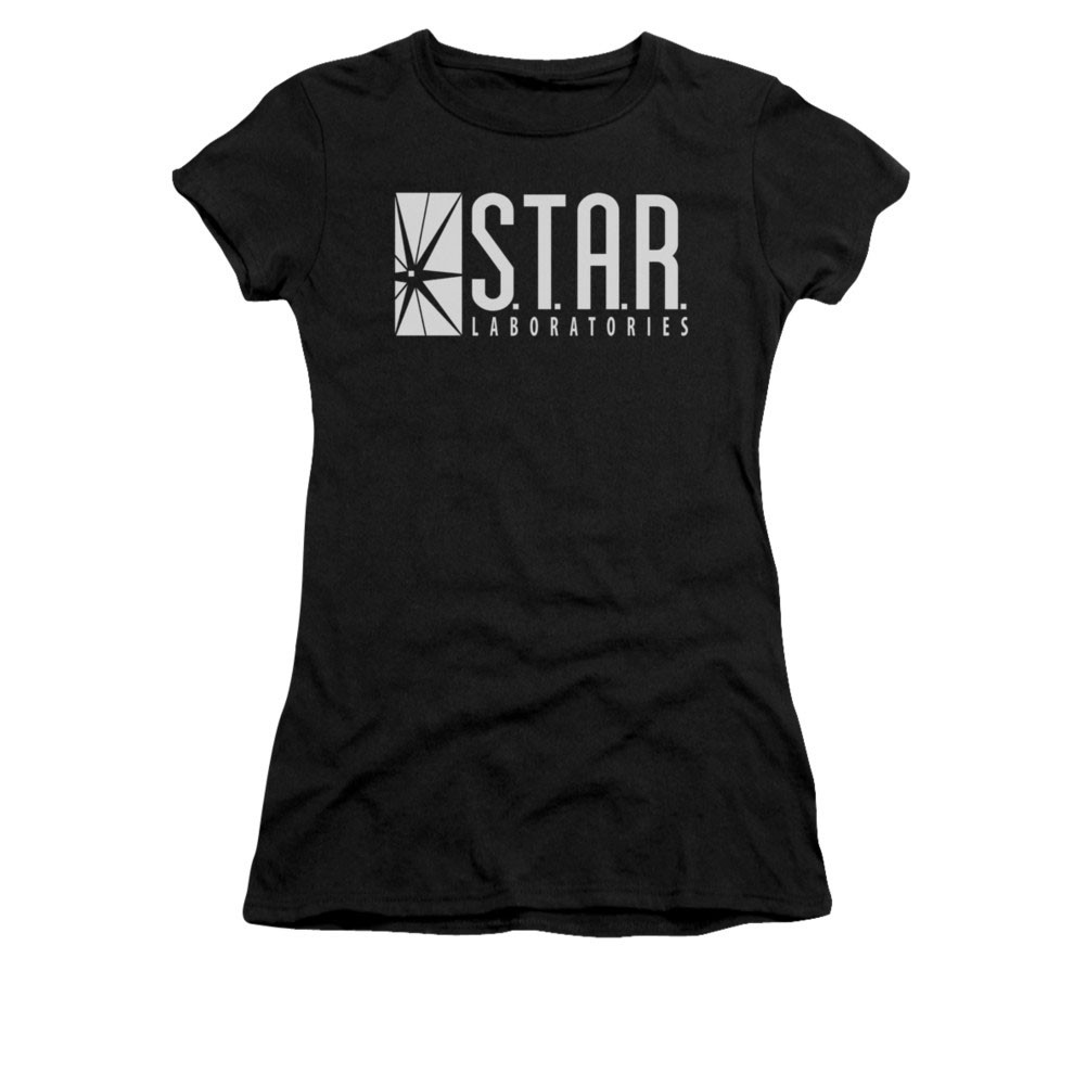 The Flash STAR Black Juniors T-Shirt