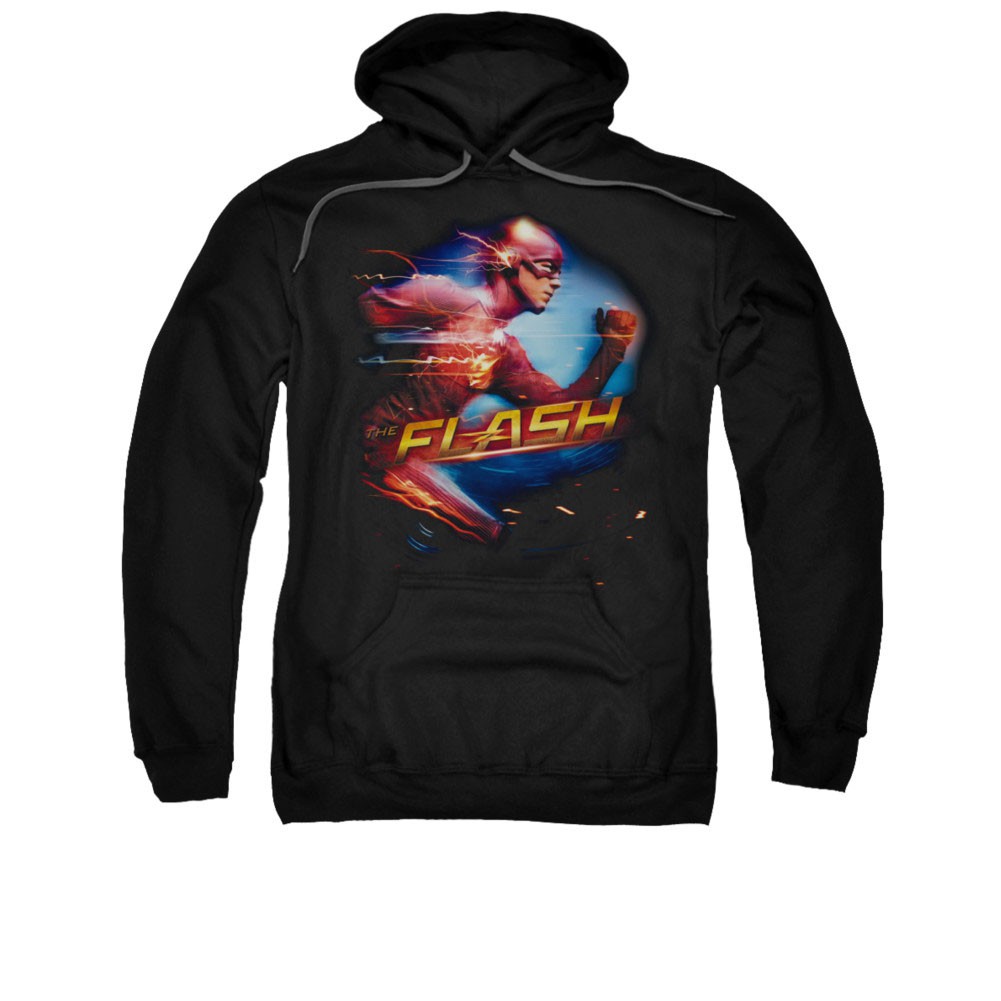 The Flash Fastest Man Black Pullover Hoodie