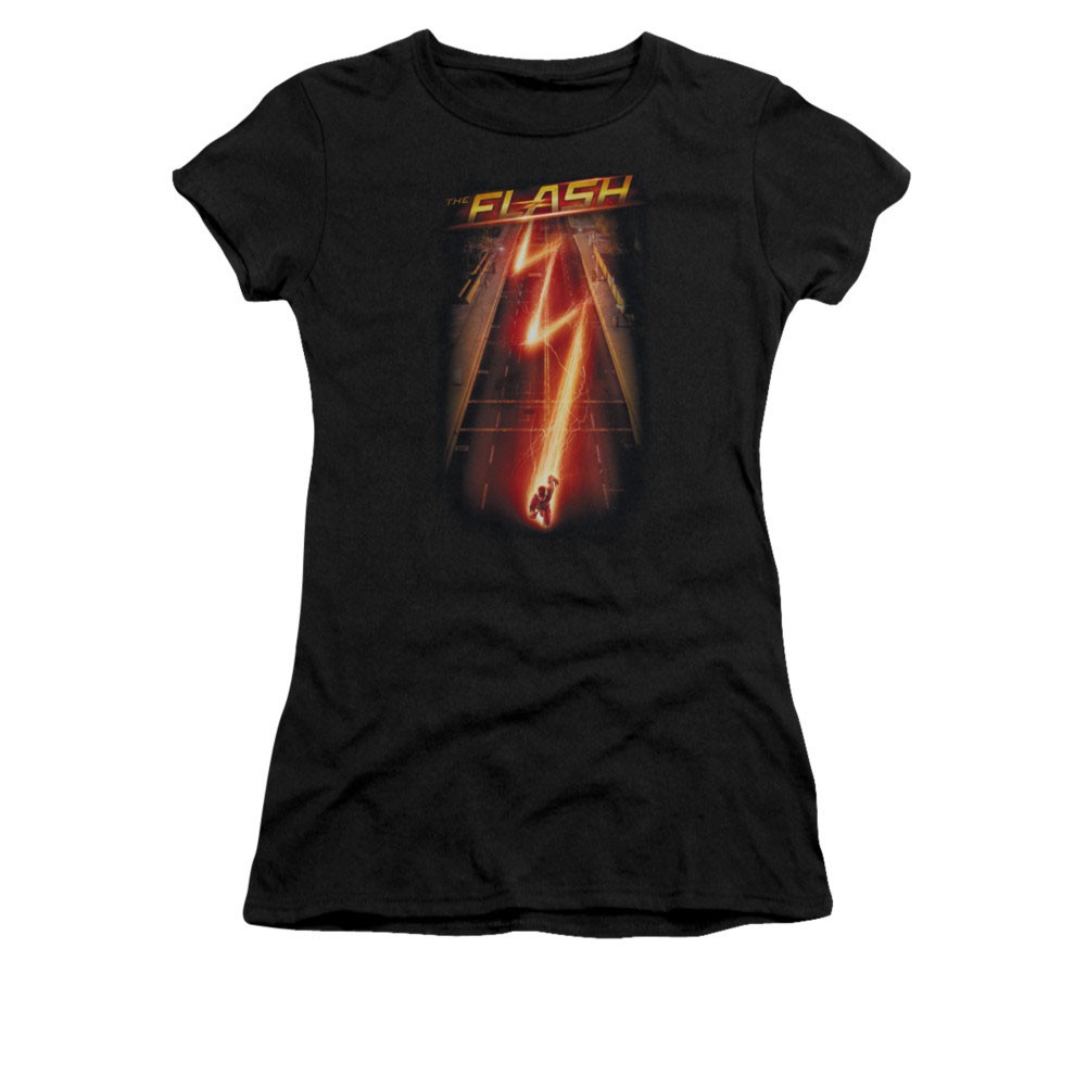 The Flash Ave Black Juniors T-Shirt