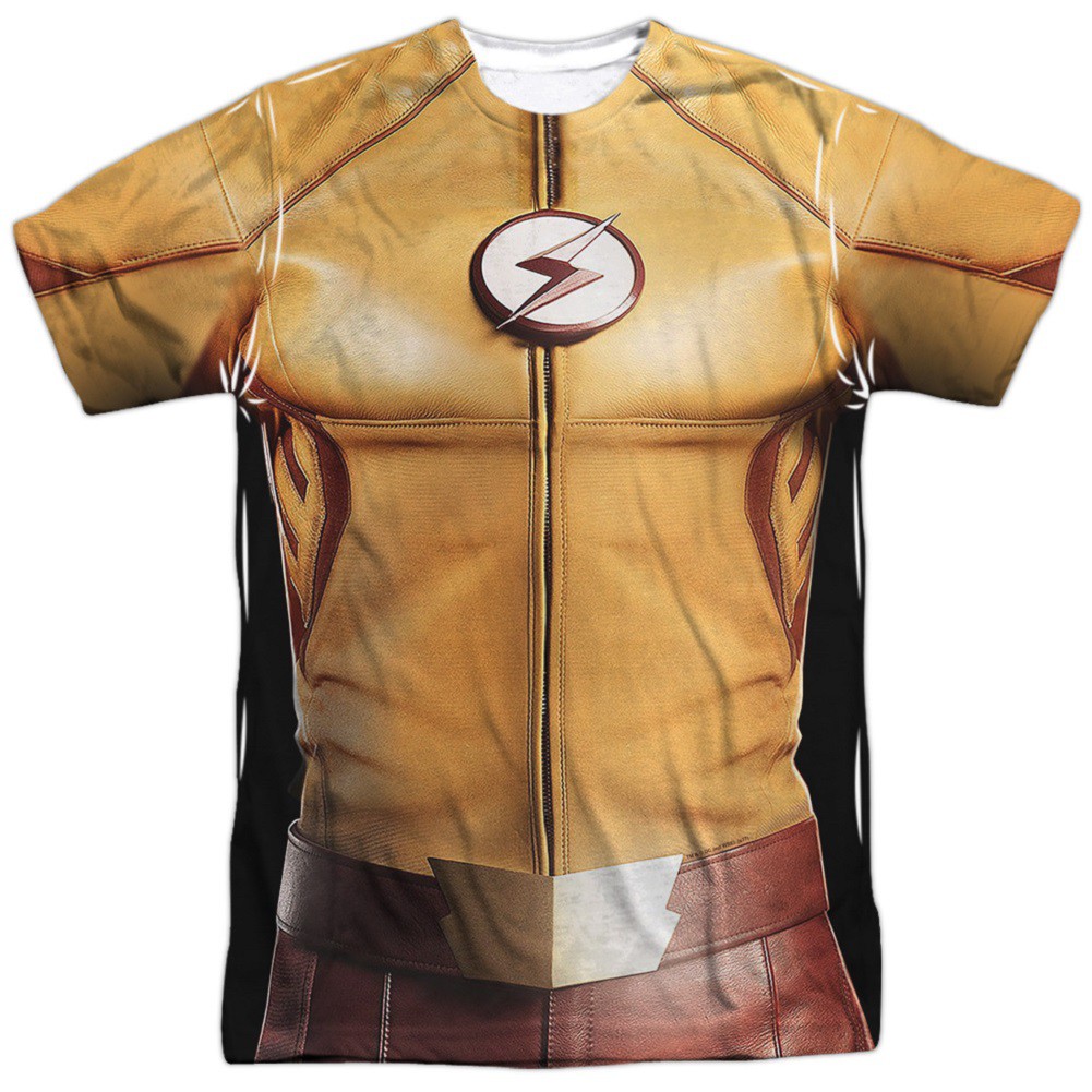 The Flash Justice League Yellow Costume Tee