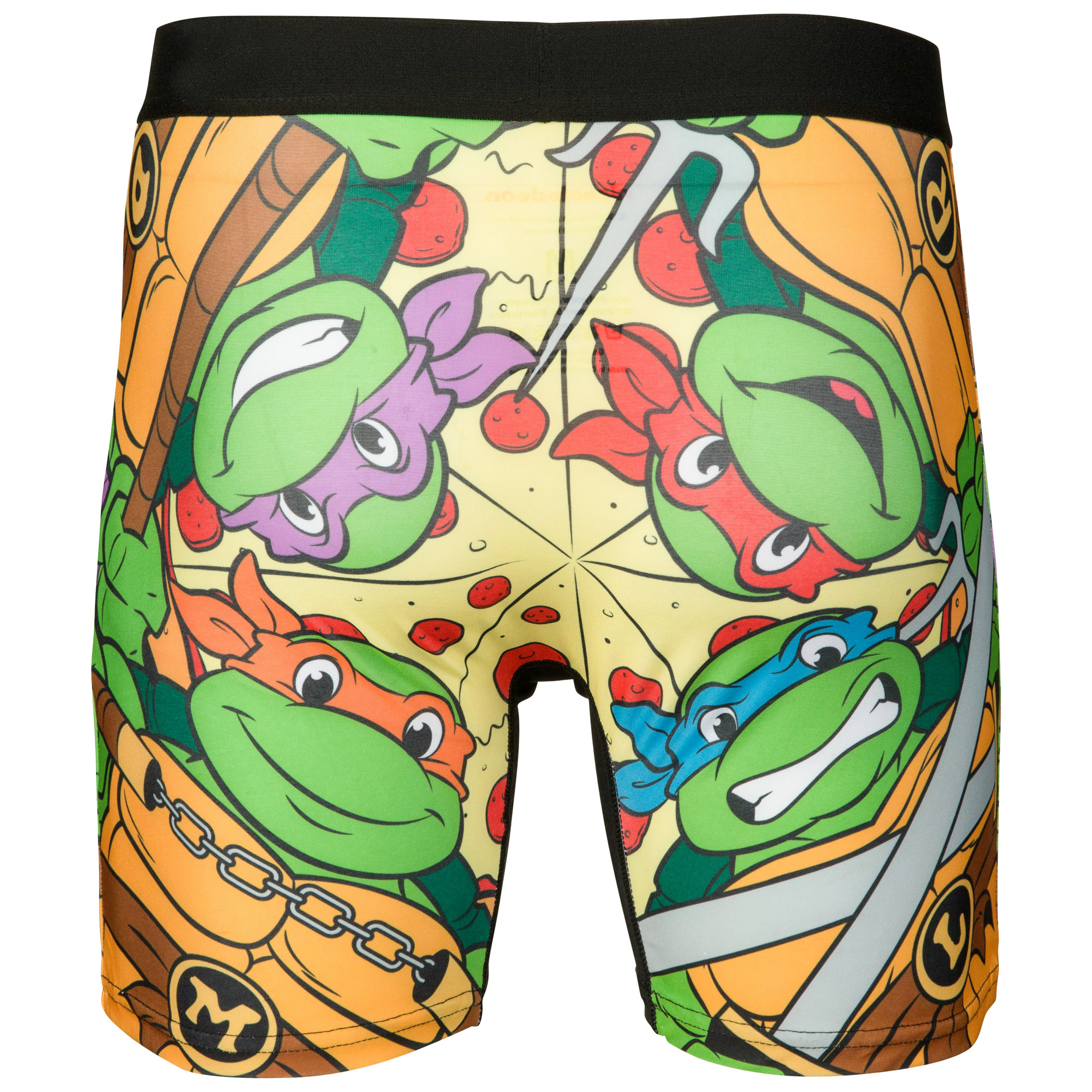 CRAZYBOXER Men's Underwear TMNT Pizza Box Non-slip waistband Soft Boxer  Brief Distortion-free (Creative Packaging) 