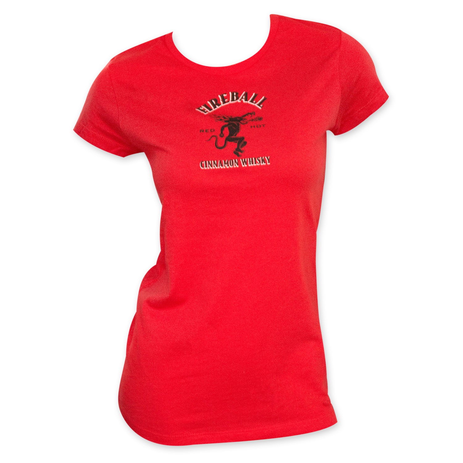 Fireball Cinnamon Whisky Women's Red T-Shirt