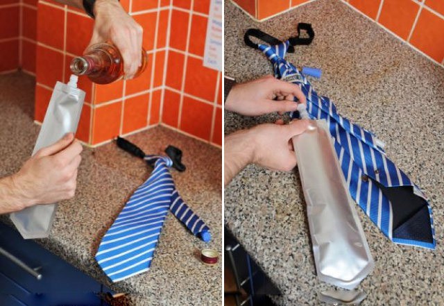 Red And Blue Flask Tie
