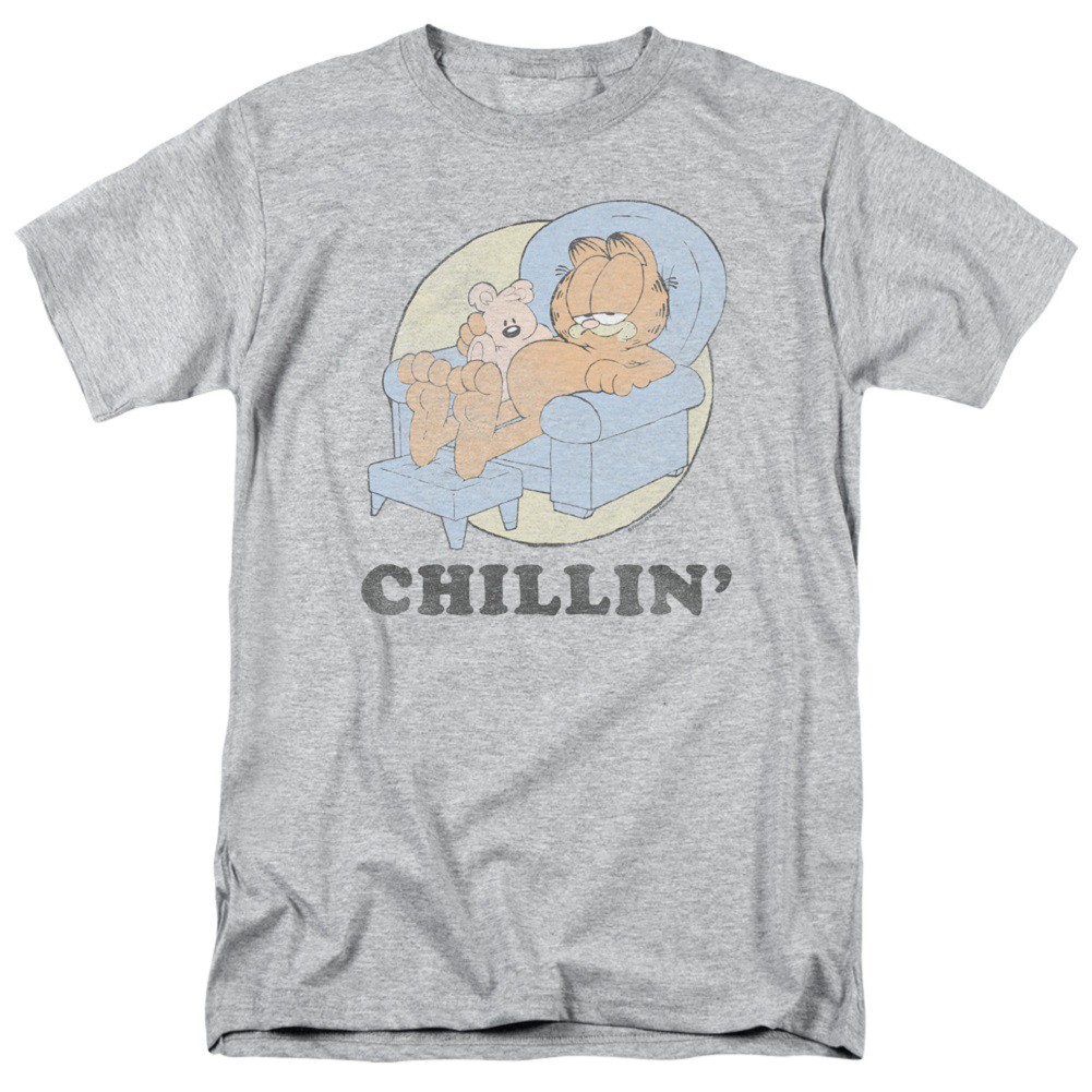 Garfield Chillin Men's Grey T-Shirt