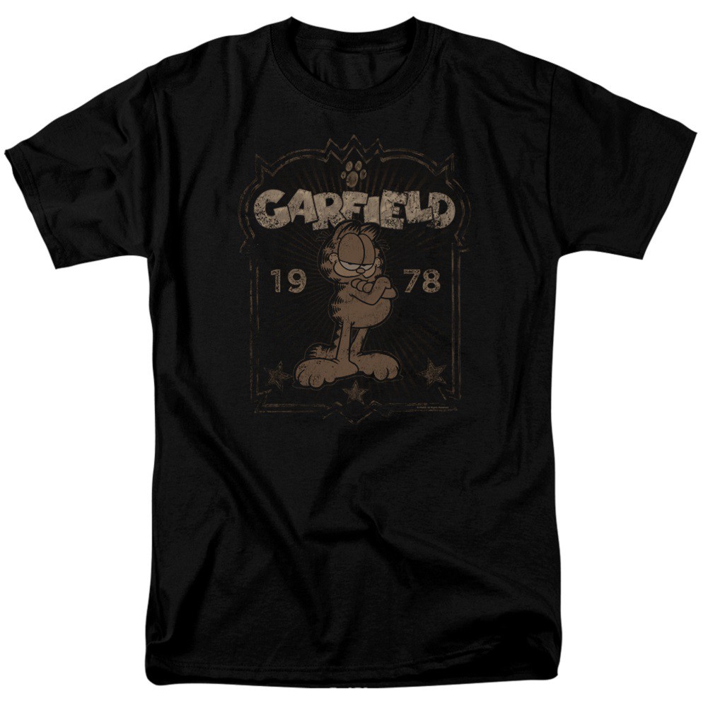 Garfield Established 1978 Men's Black T-Shirt