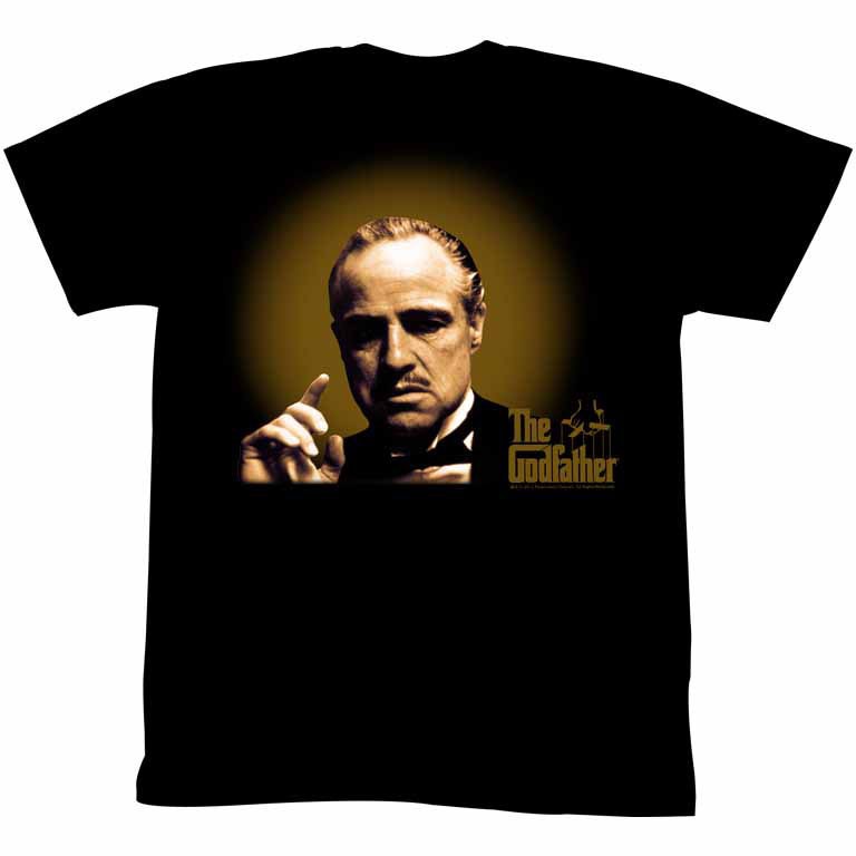 Godfather Glowing And Showing Black T-Shirt