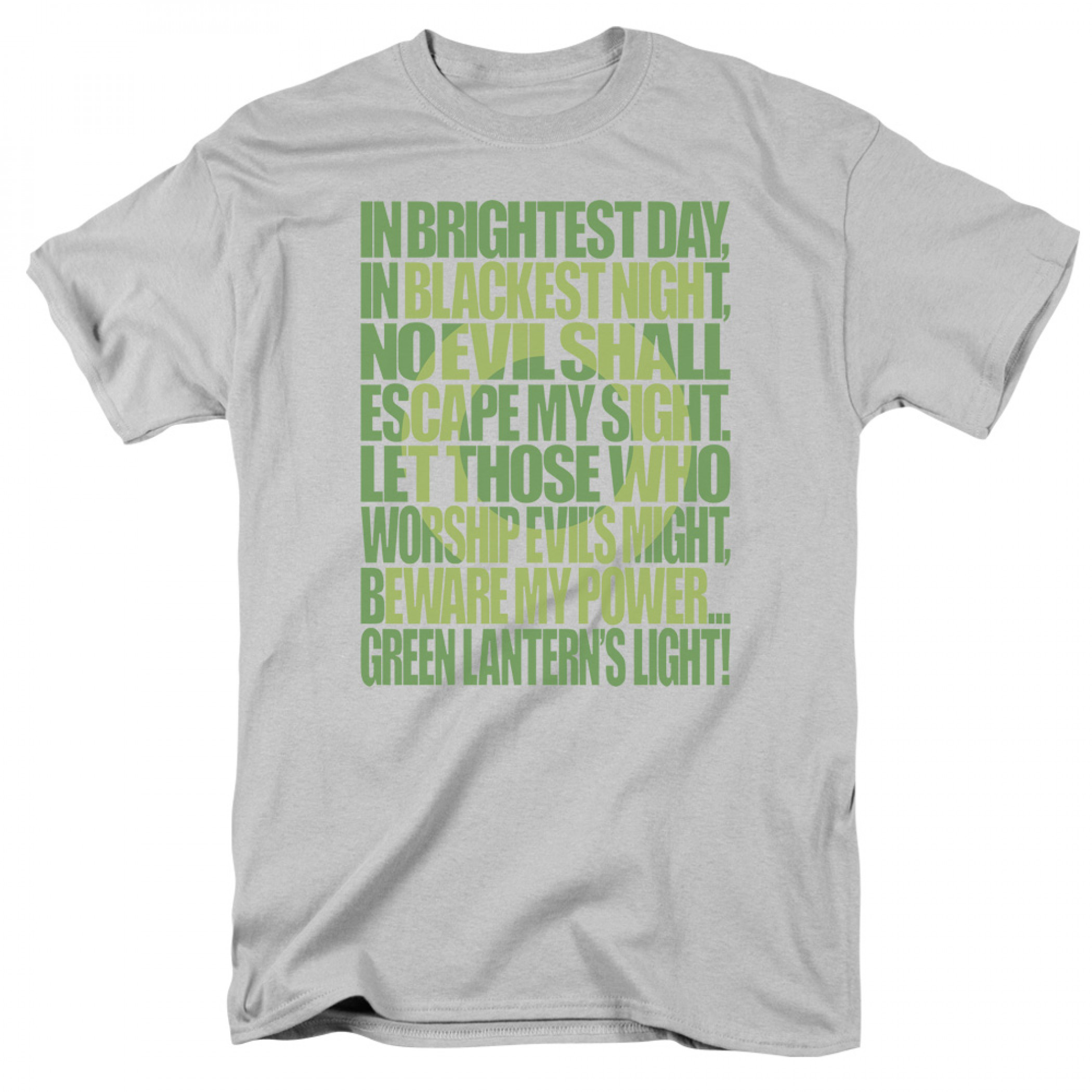 Green Lantern Oath Men's Grey T-Shirt
