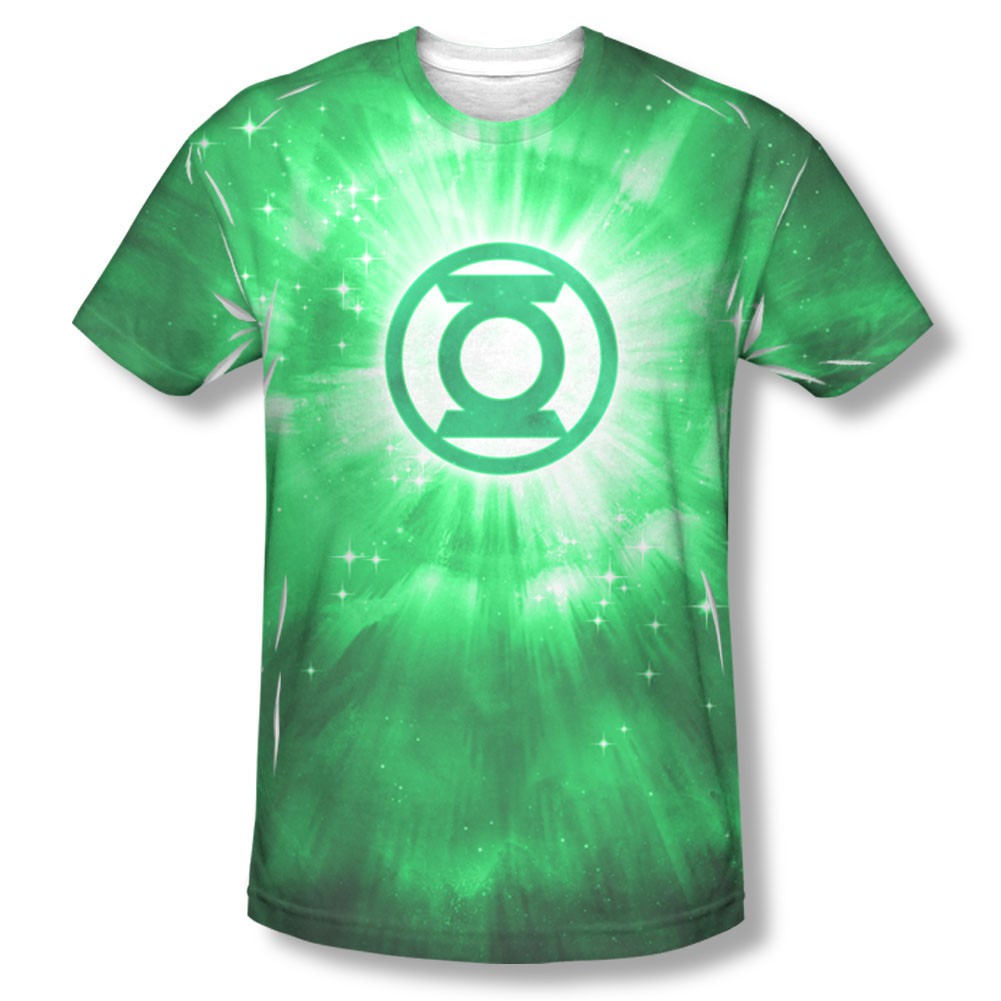 Green Lantern Men's Green Sublimation Energy Tee Shirt