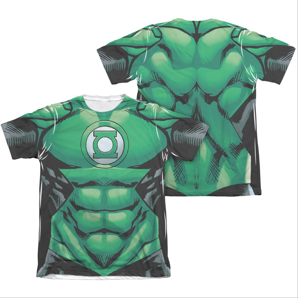 Green Lantern Muscle Two-Sided Costume Sublimation T-Shirt