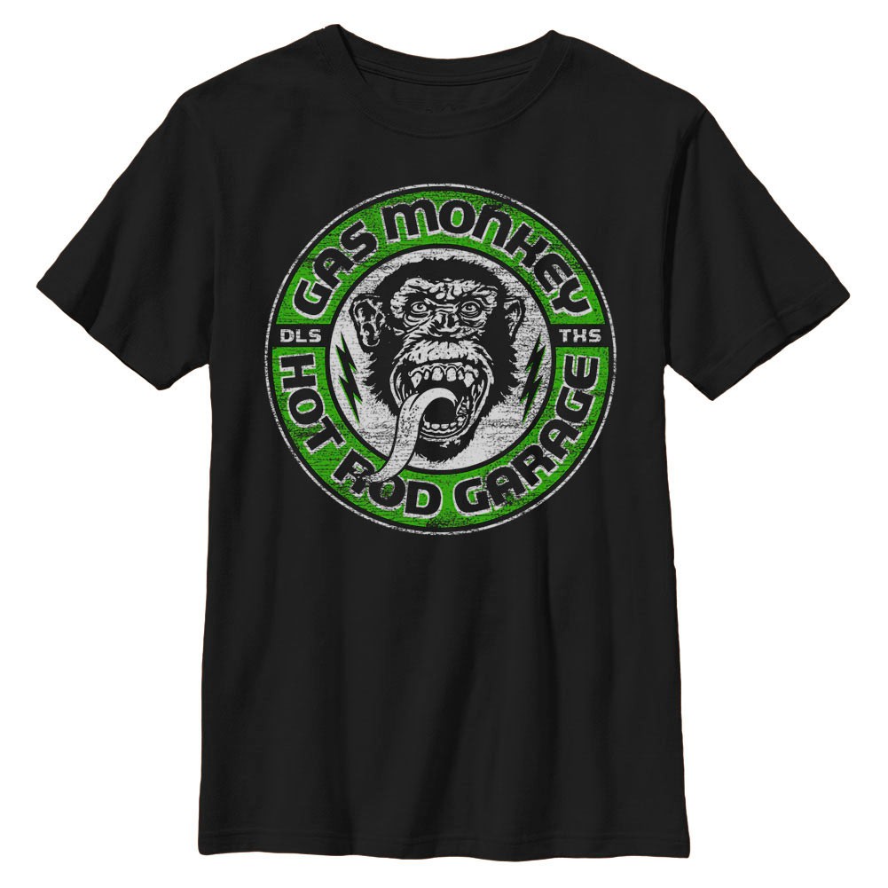 Gas Monkey Grease Lightning Black T-Shirt