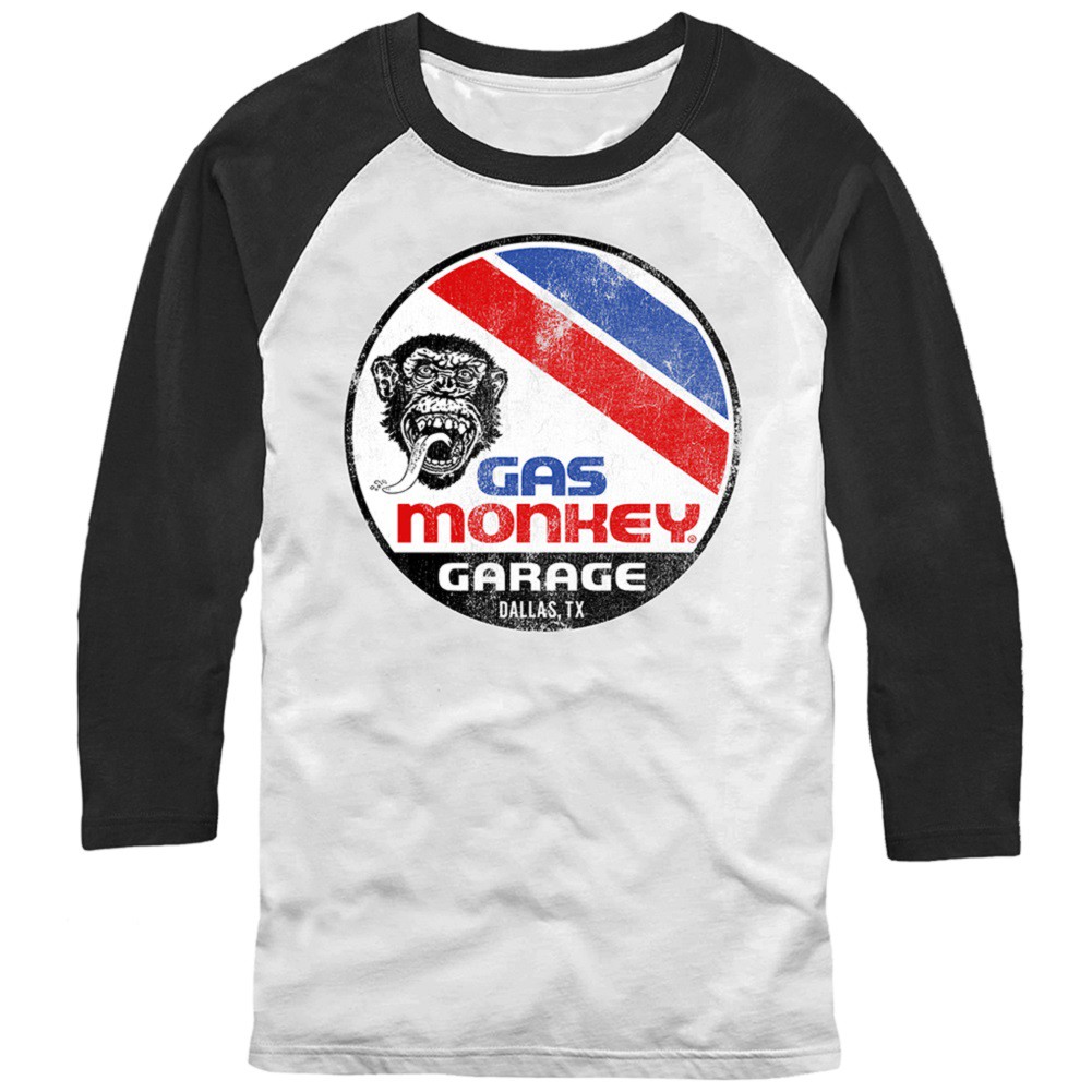 Gas Monkey Garage Le Mans White Long Sleeve Shirt