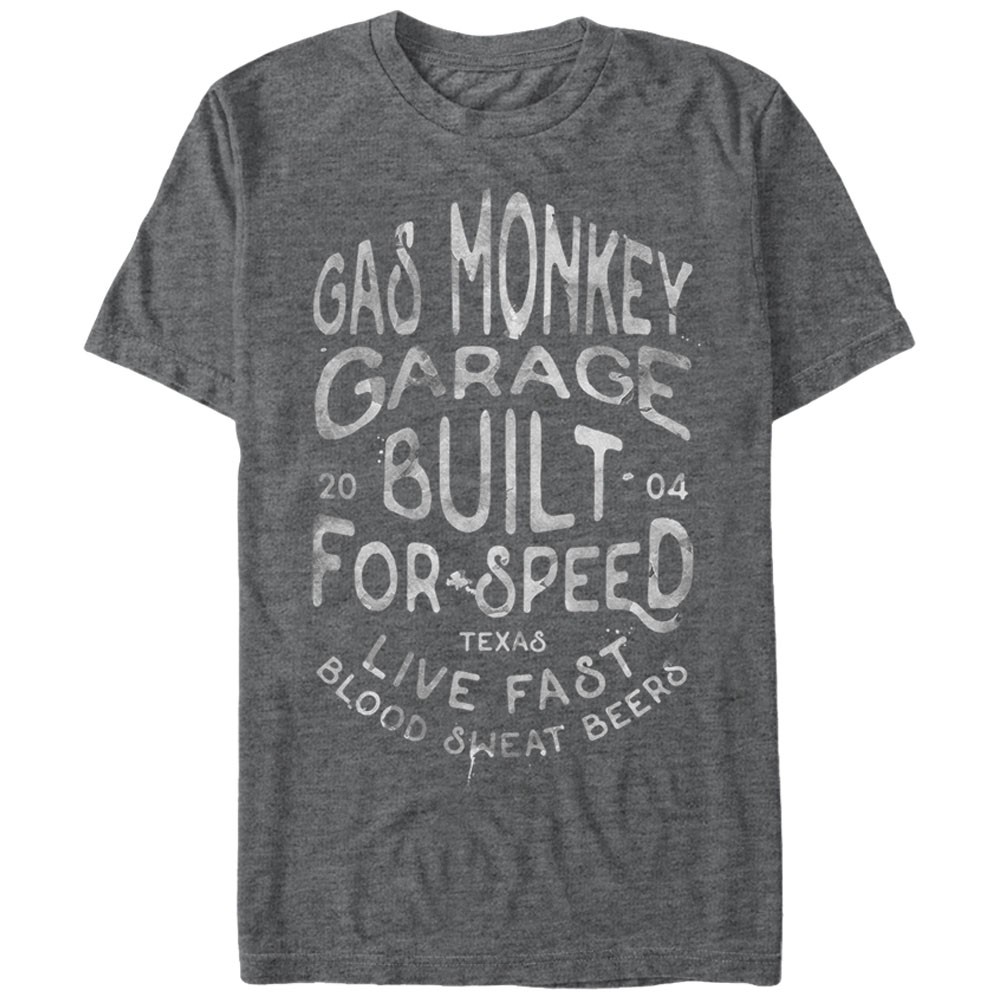 Gas Monkey Garage Droplets Gray T-Shirt