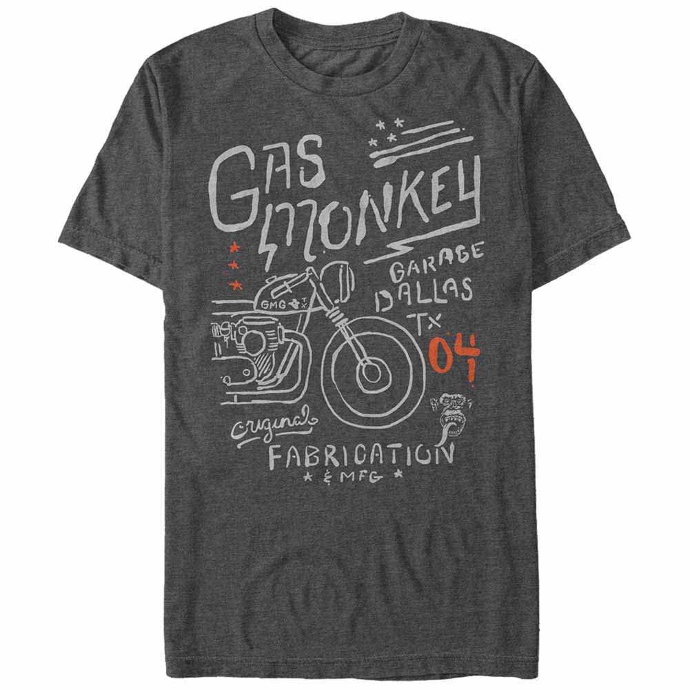 Gas Monkey Garage Monkey Fabrications Gray T-Shirt