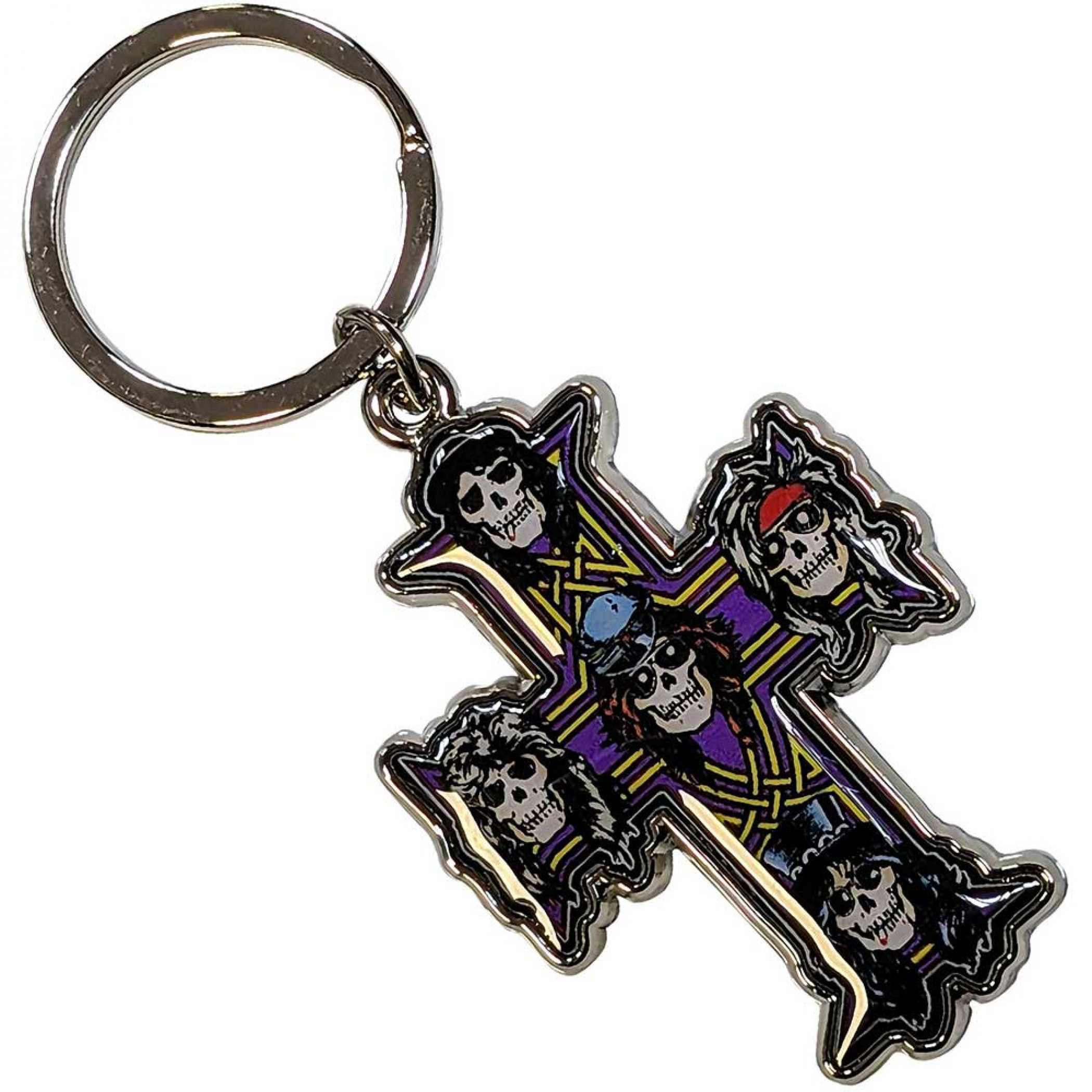 Guns N' Roses Appetite Cross Keychain - WearYourBeer, image size:2100x2100