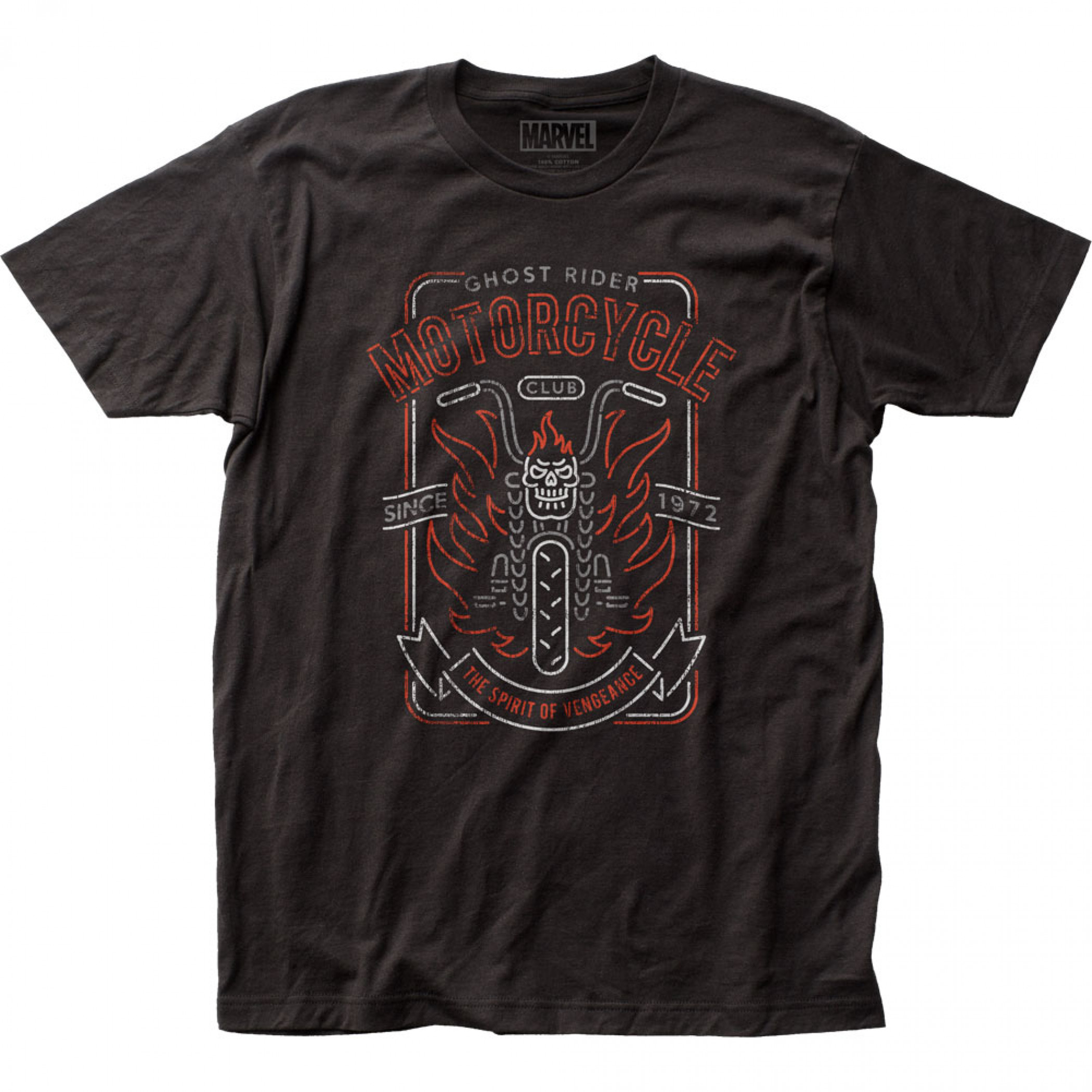 Marvel Ghost Rider Motorcycle Club Logo T-Shirt
