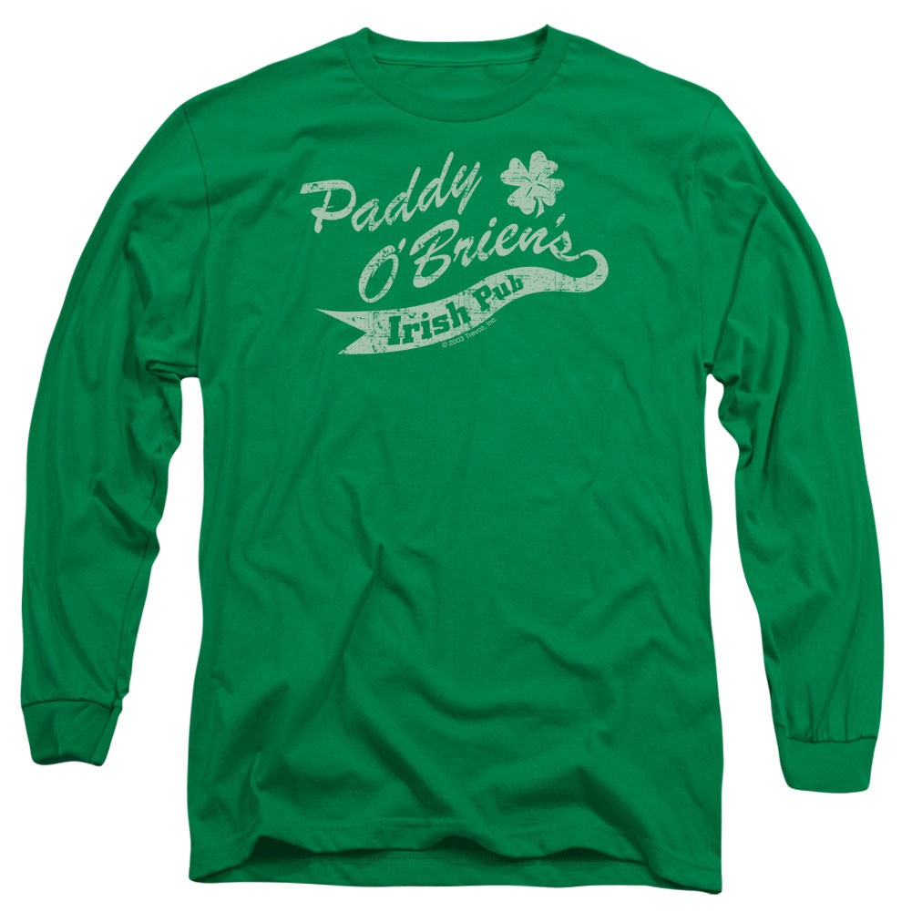 St. Patrick's Day Paddy O'Briens Irish Pub Green Long Sleeve T-Shirt