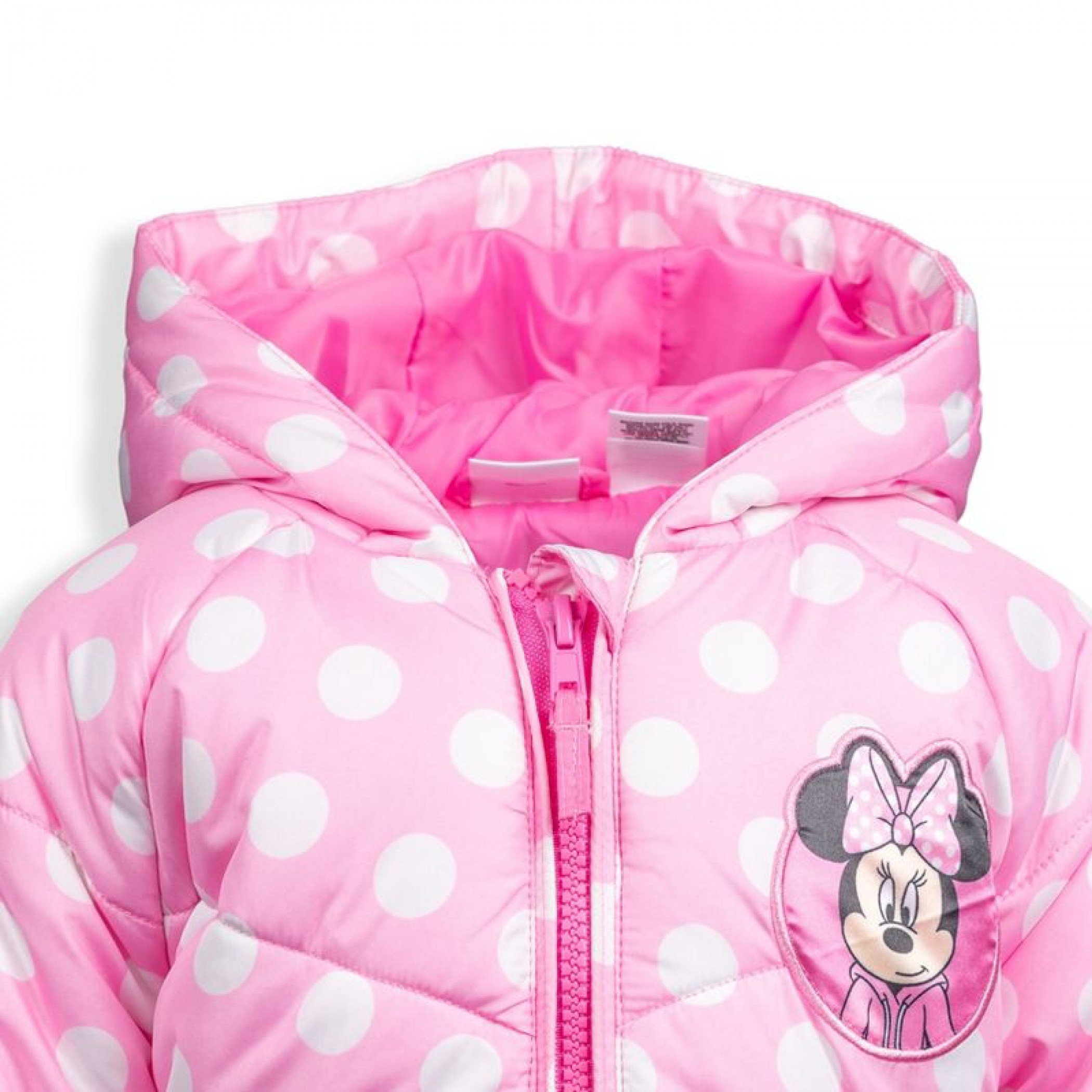 Minnie Mouse Polka Dots Toddler Girl's Jacket Coat with Ears and Bow