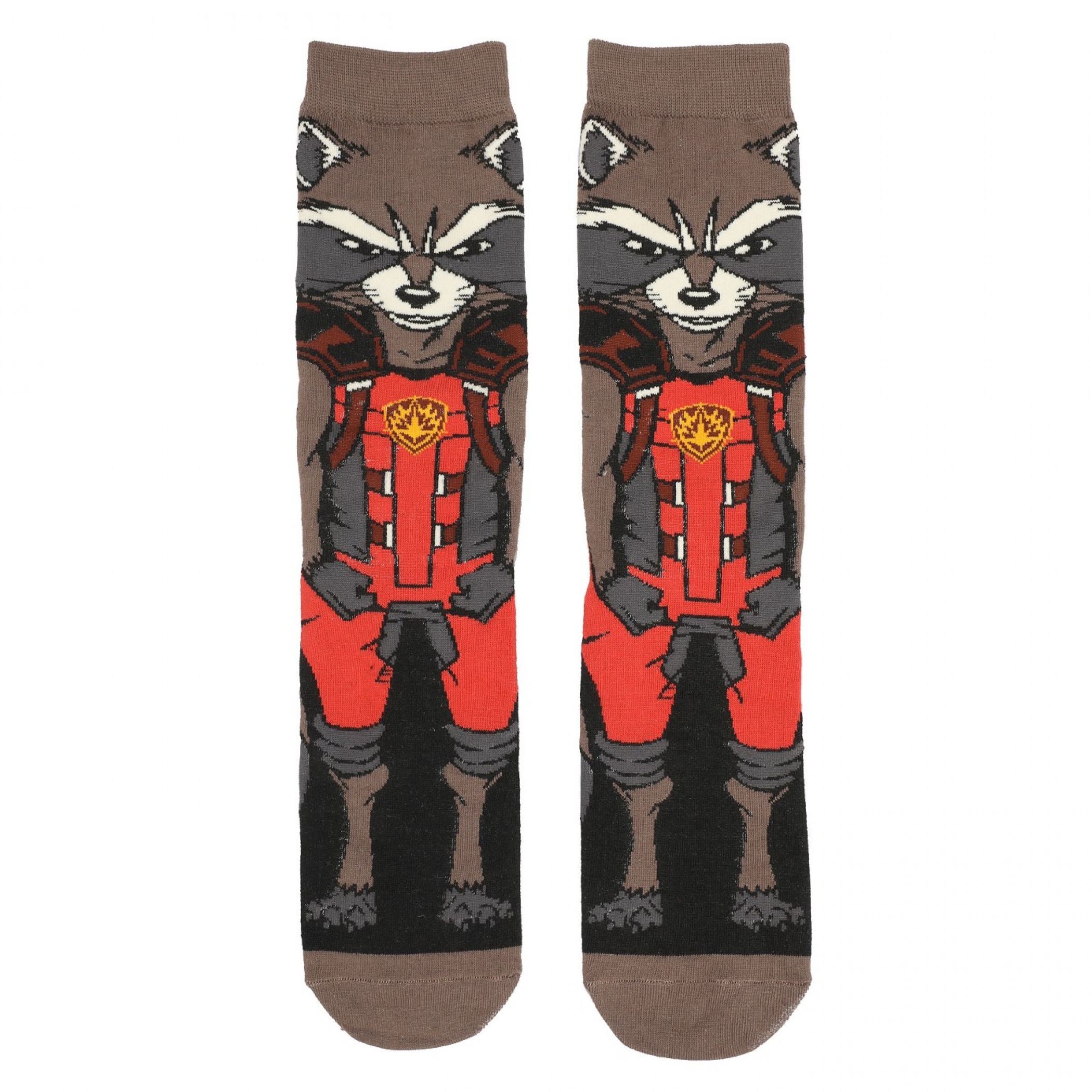 Guardians of The Galaxy 360 Character 3-Pair Pack of Crew Socks