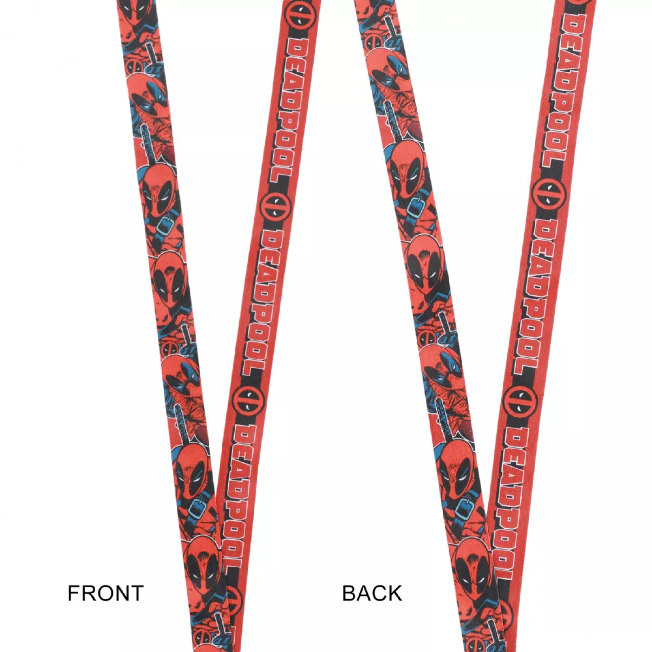 Deadpool Collage and Logo Lanyard