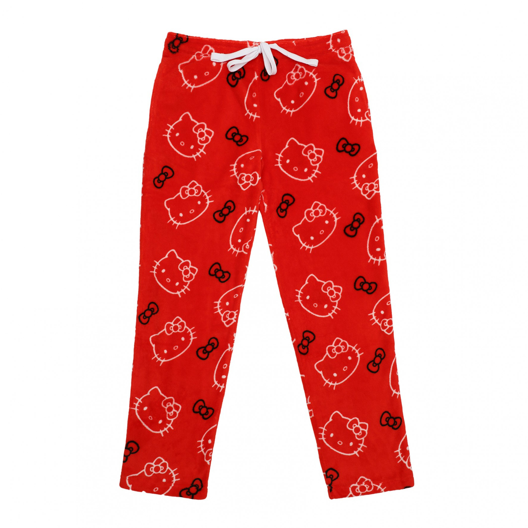 Hello Kitty Face and Bows Junior's All Over Print Pajama Pants