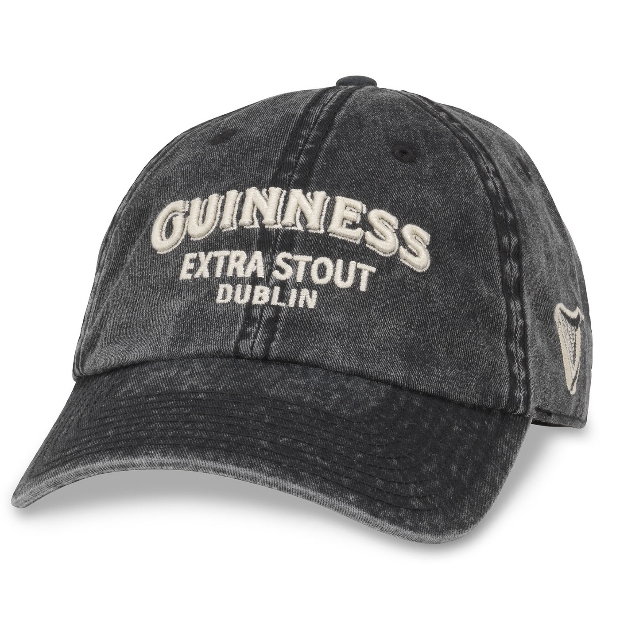 Guinness Extra Stout Faded Adjustable Black Hat