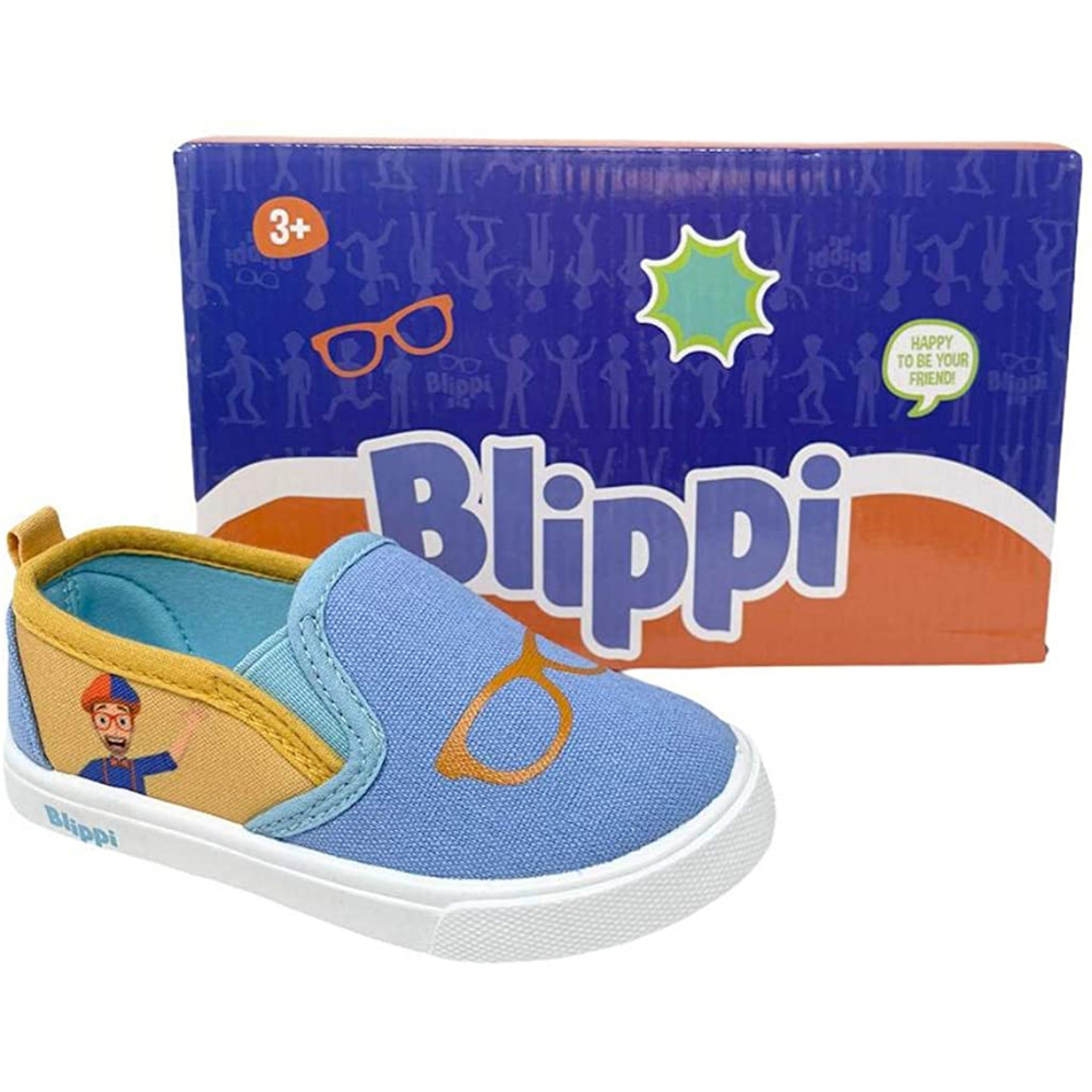 Buy Official Blippi Glasses Velcro Low Top Toddler Boy's Shoes