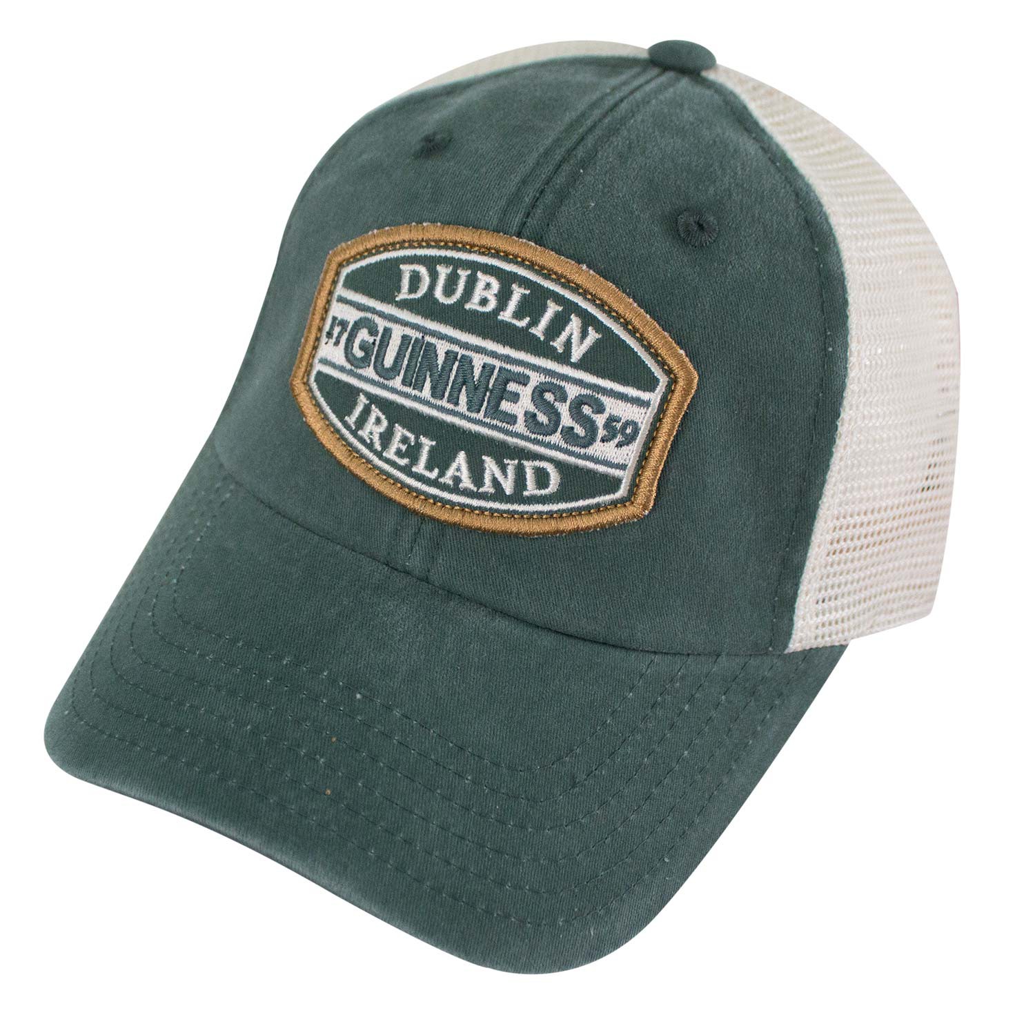 Guinness Dublin Ireland Green Mesh Trucker Hat