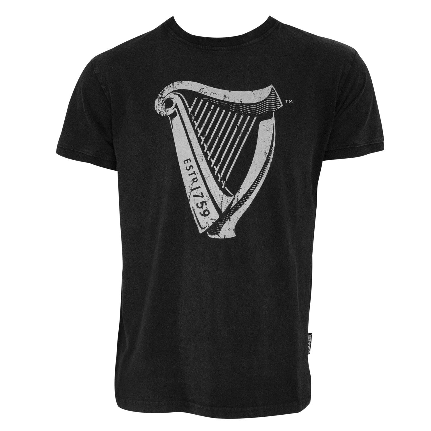 Guinness Distressed Harp Tee Shirt